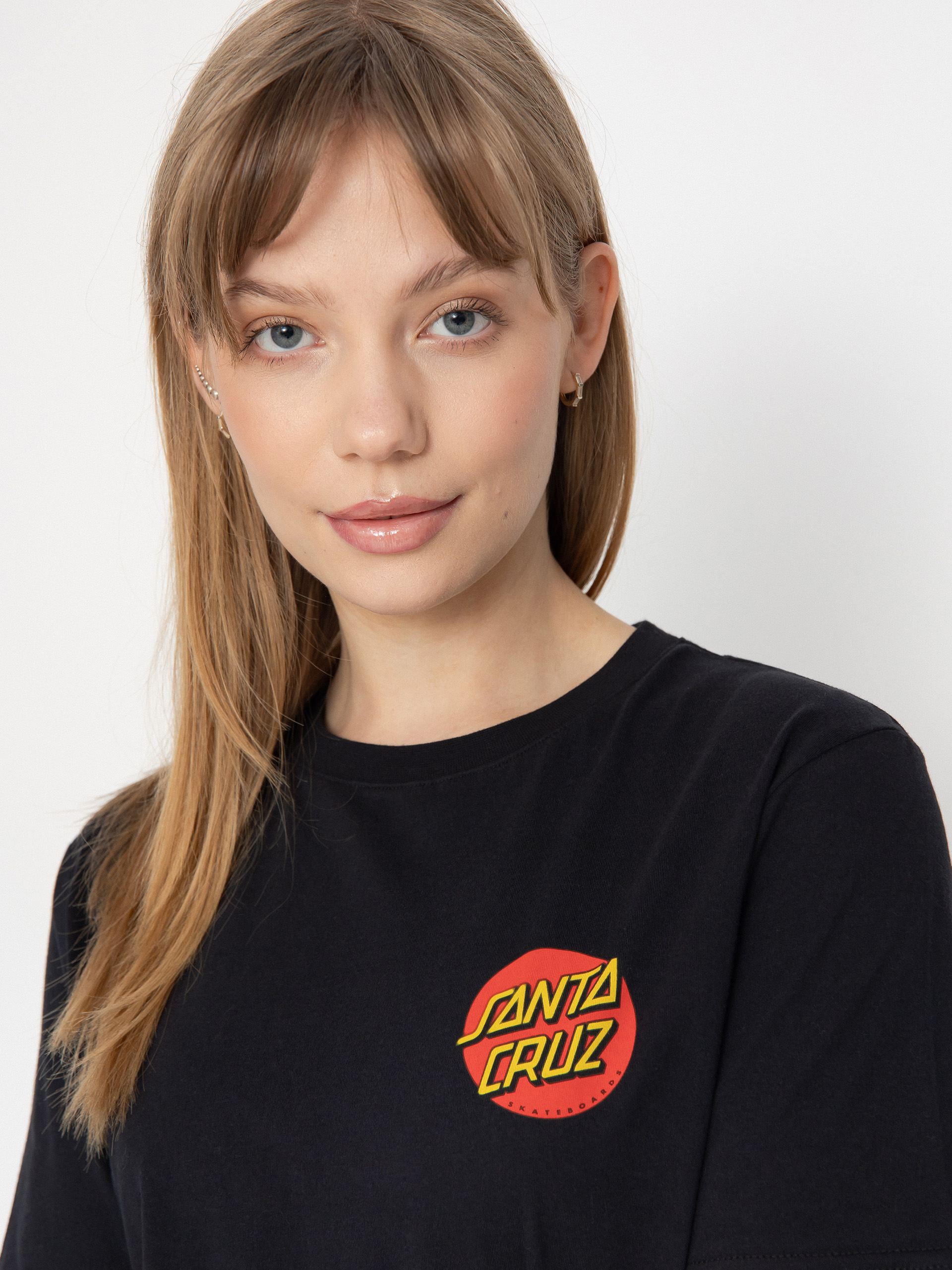 T-shirt Santa Cruz Classic Dot Chest Wmn (black)