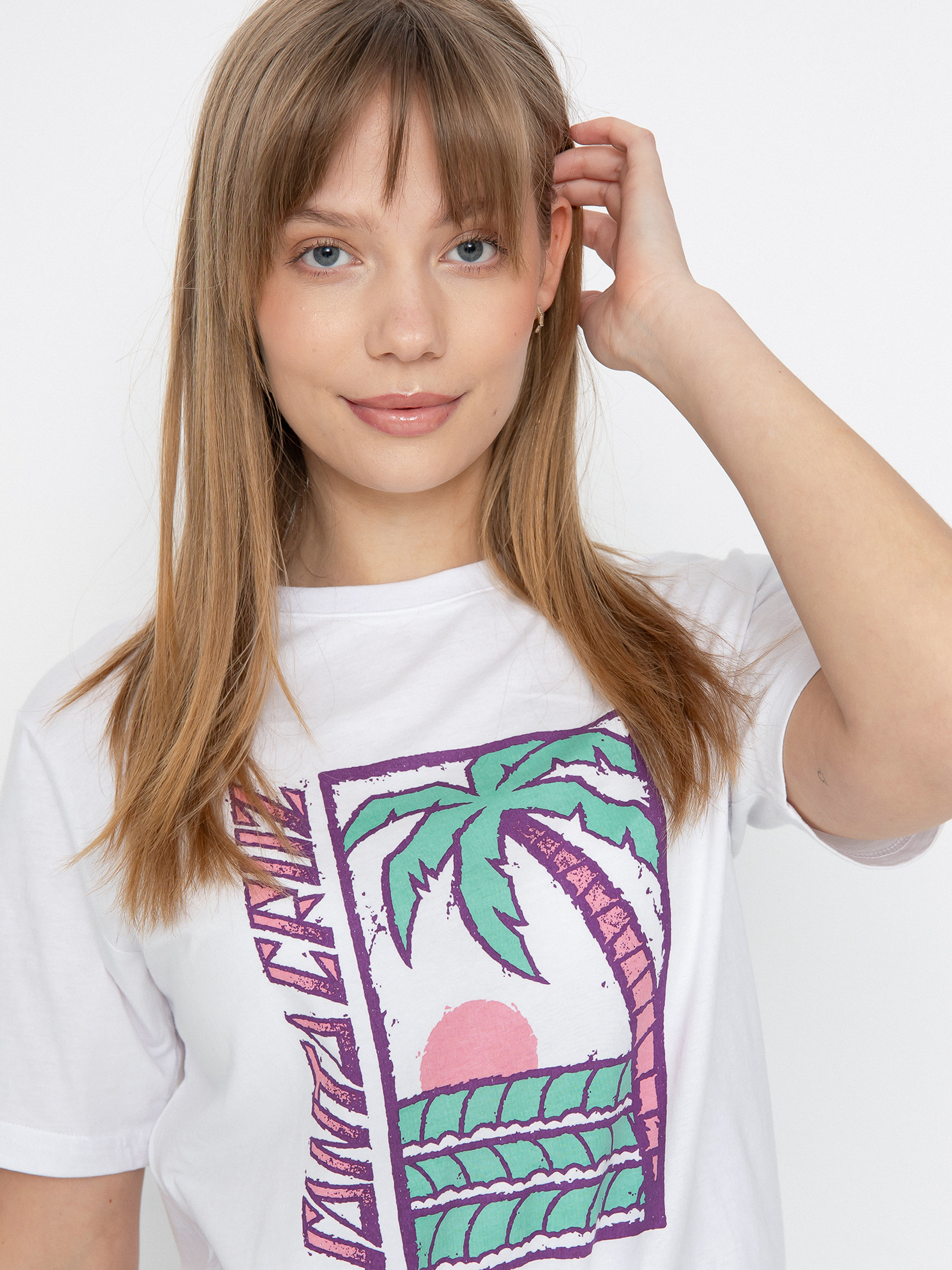 T-shirt Santa Cruz Palm Strip Wmn (white)