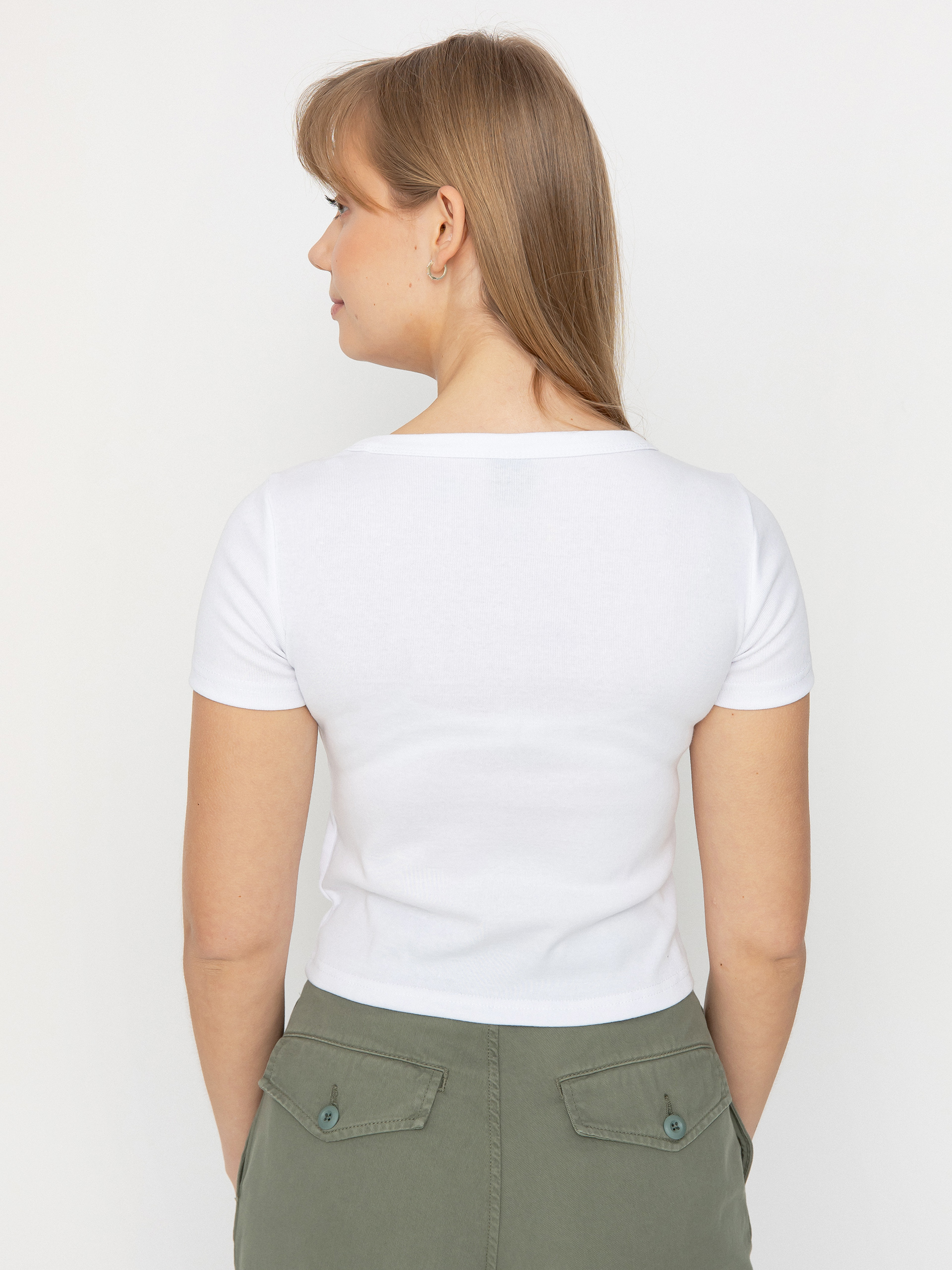 T-shirt Santa Cruz Dressen Rose Crew Two Front Wmn (white)