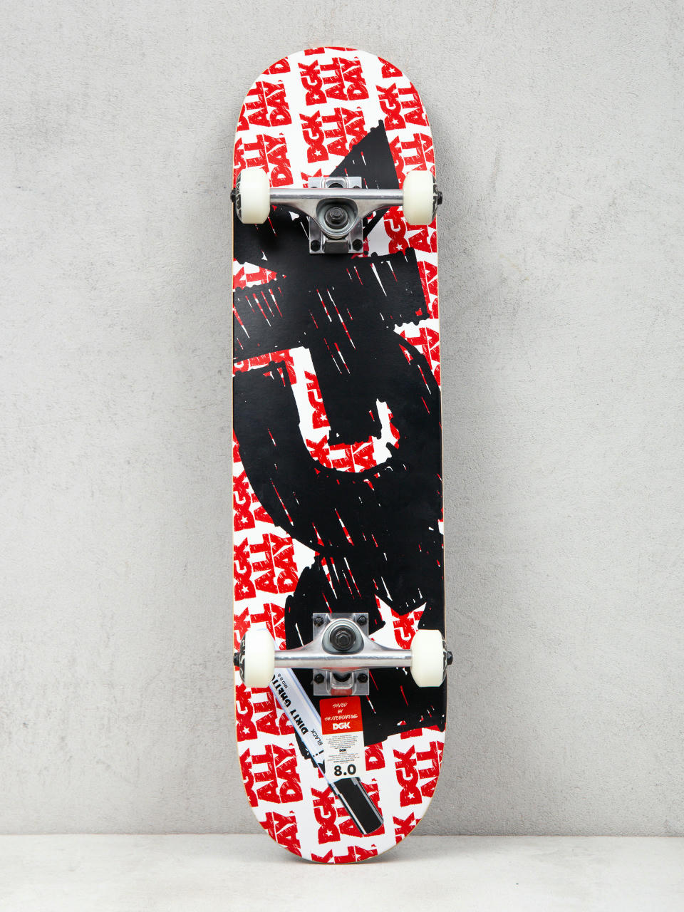 Deskorolka DGK Scribble (white/black/red)