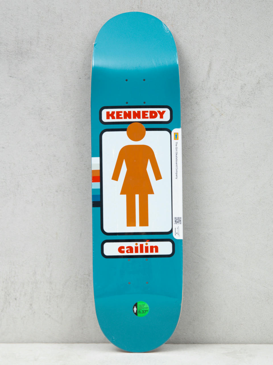 Deck Girl Skateboard Kennedy 93 Til (teal/brown)