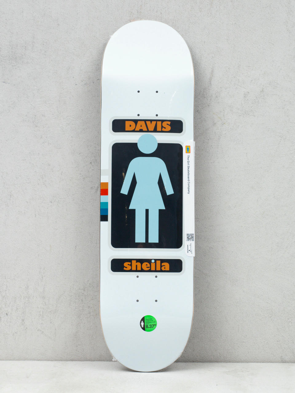 Deck Girl Skateboard Davis 93 Til (white/light blue)