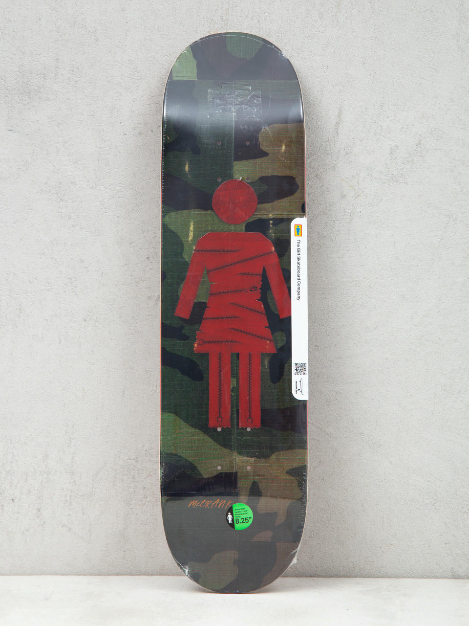 Deck Girl Skateboard Mccrank Scraps (camo)