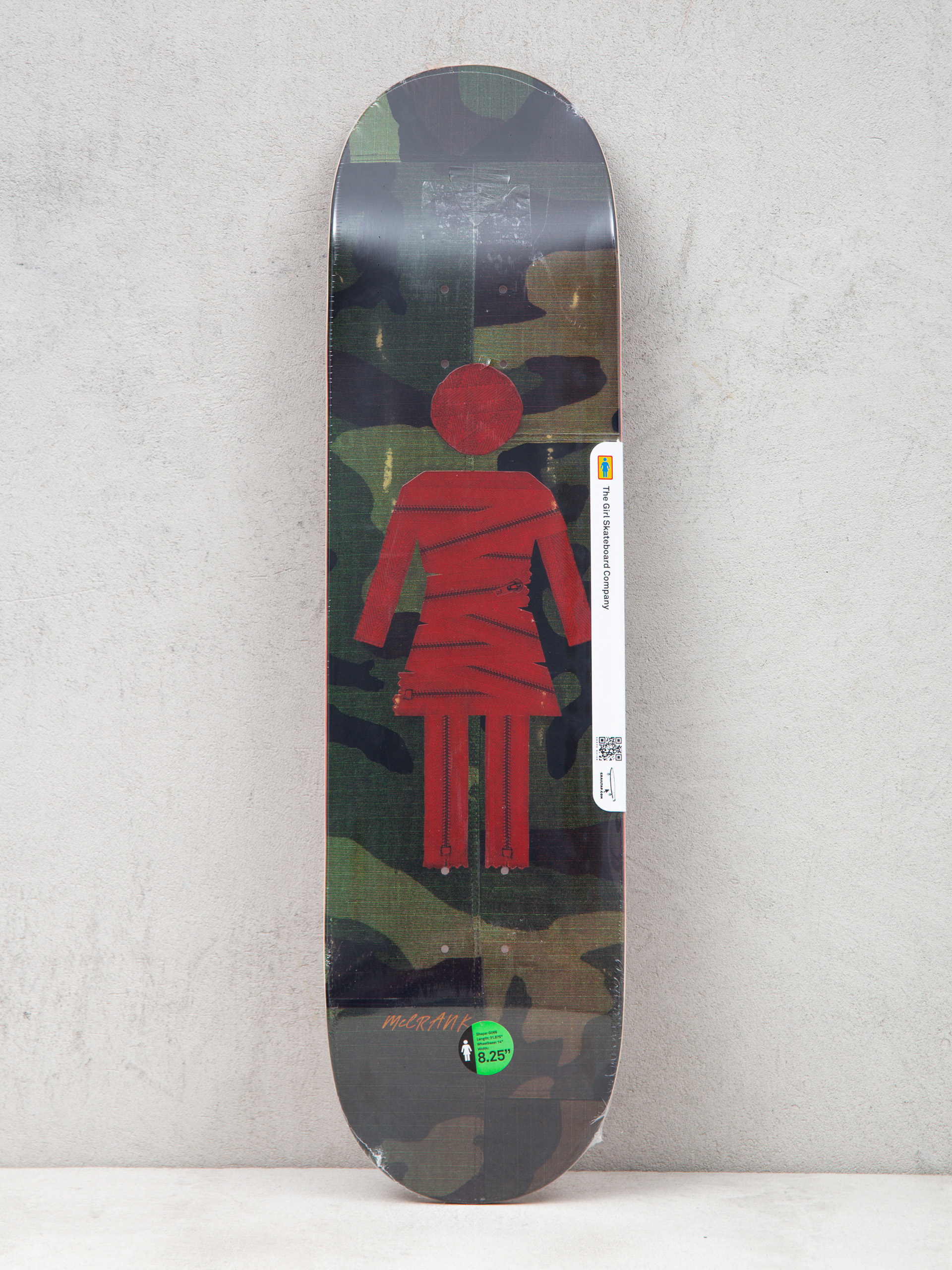 Deck Girl Skateboard Mccrank Scraps (camo)