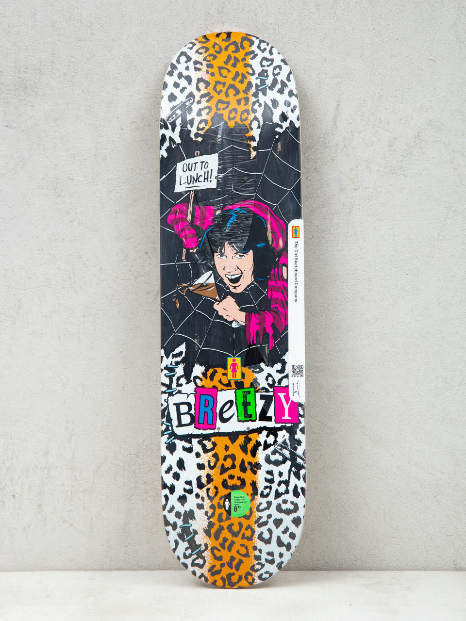 Deck Girl Skateboard Geering Out To Lunch (black)