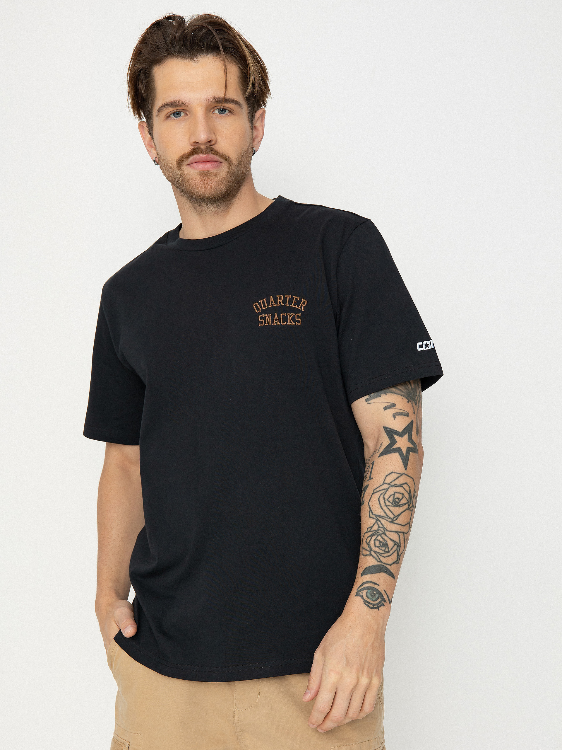 T-shirt Converse Quartersnacks (black)