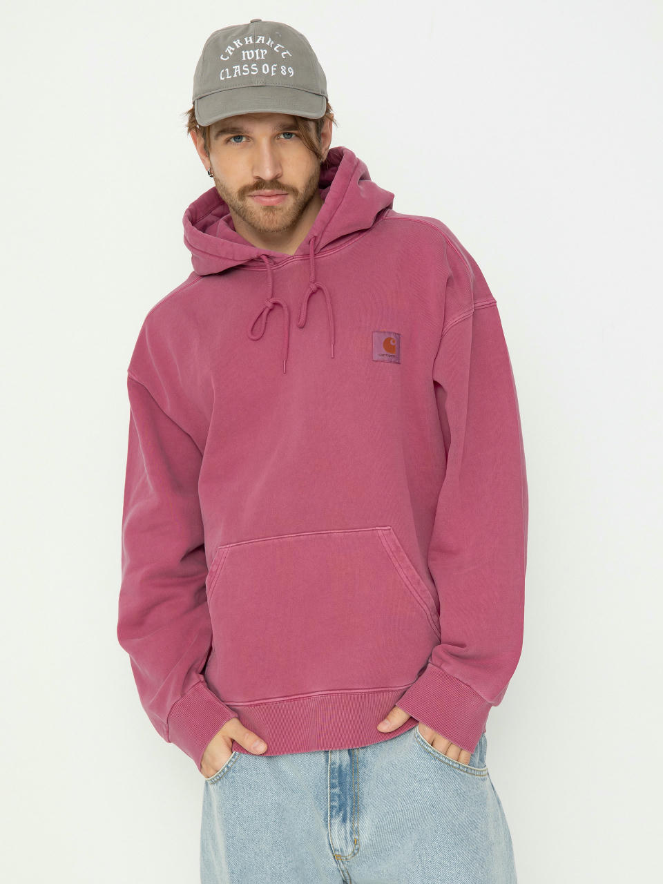 Bluza z kapturem Carhartt WIP Nelson HD (magenta)