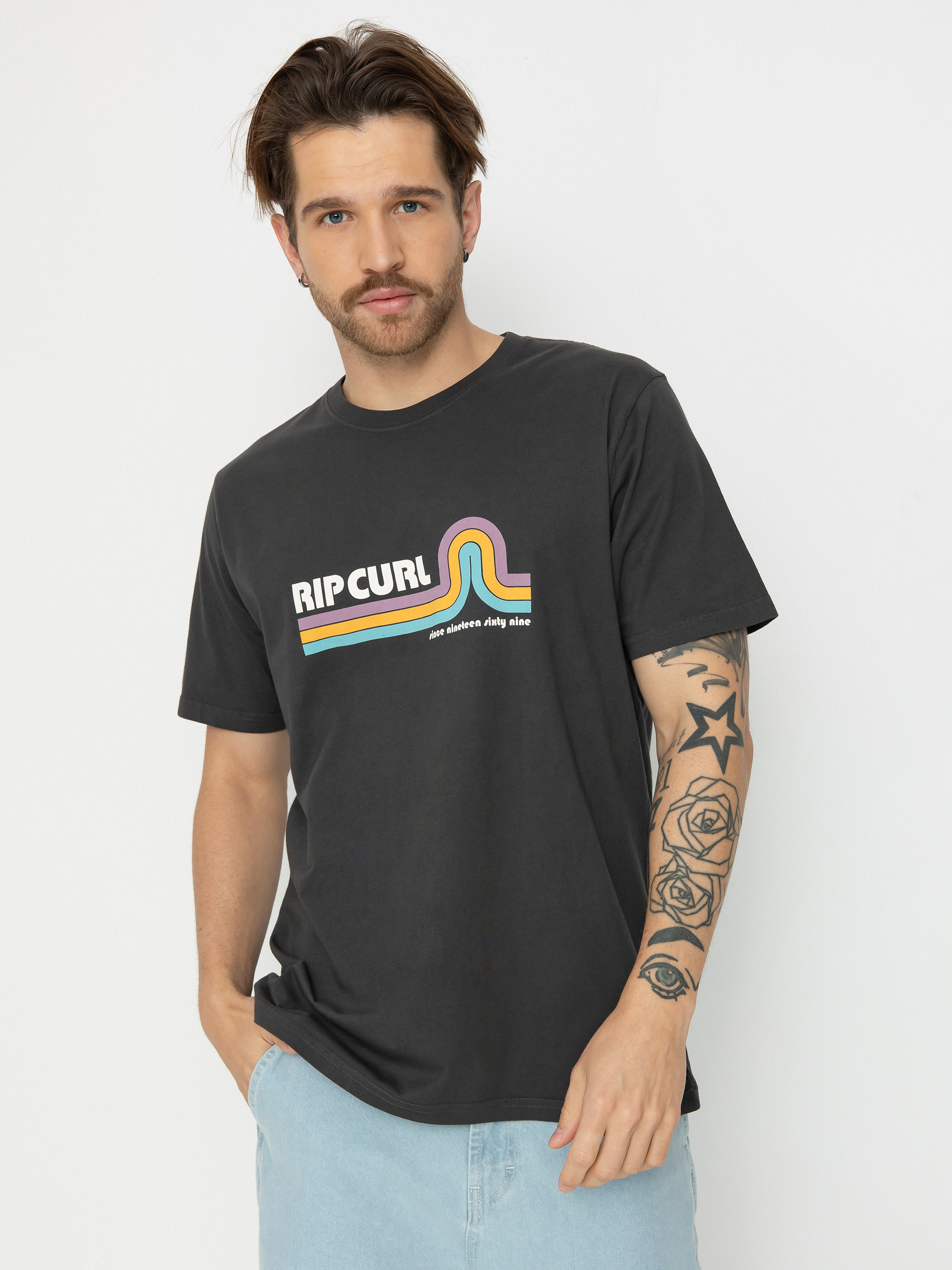 T-shirt Rip Curl Surf Revival Mumma (washed black)