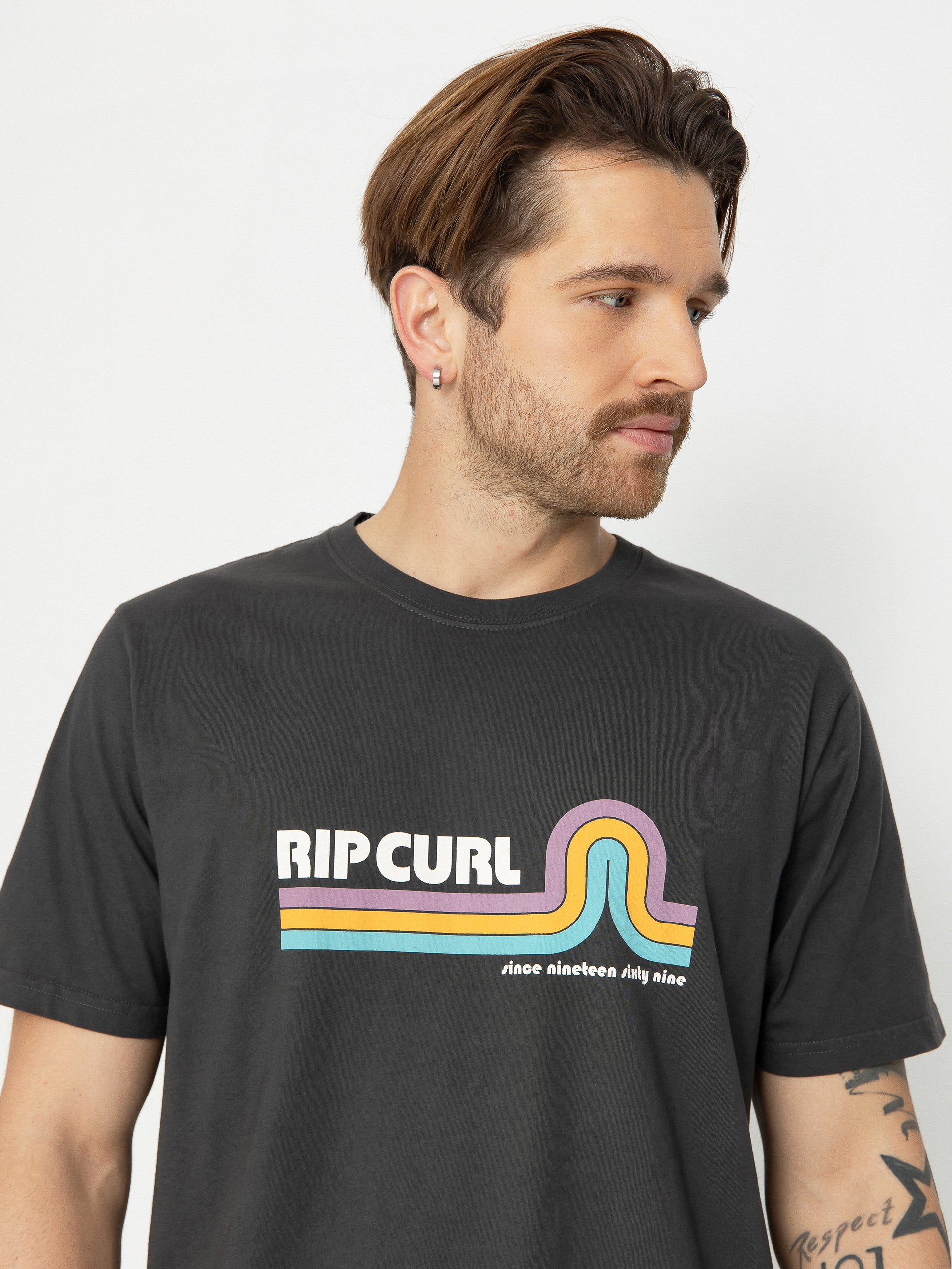 T-shirt Rip Curl Surf Revival Mumma (washed black)