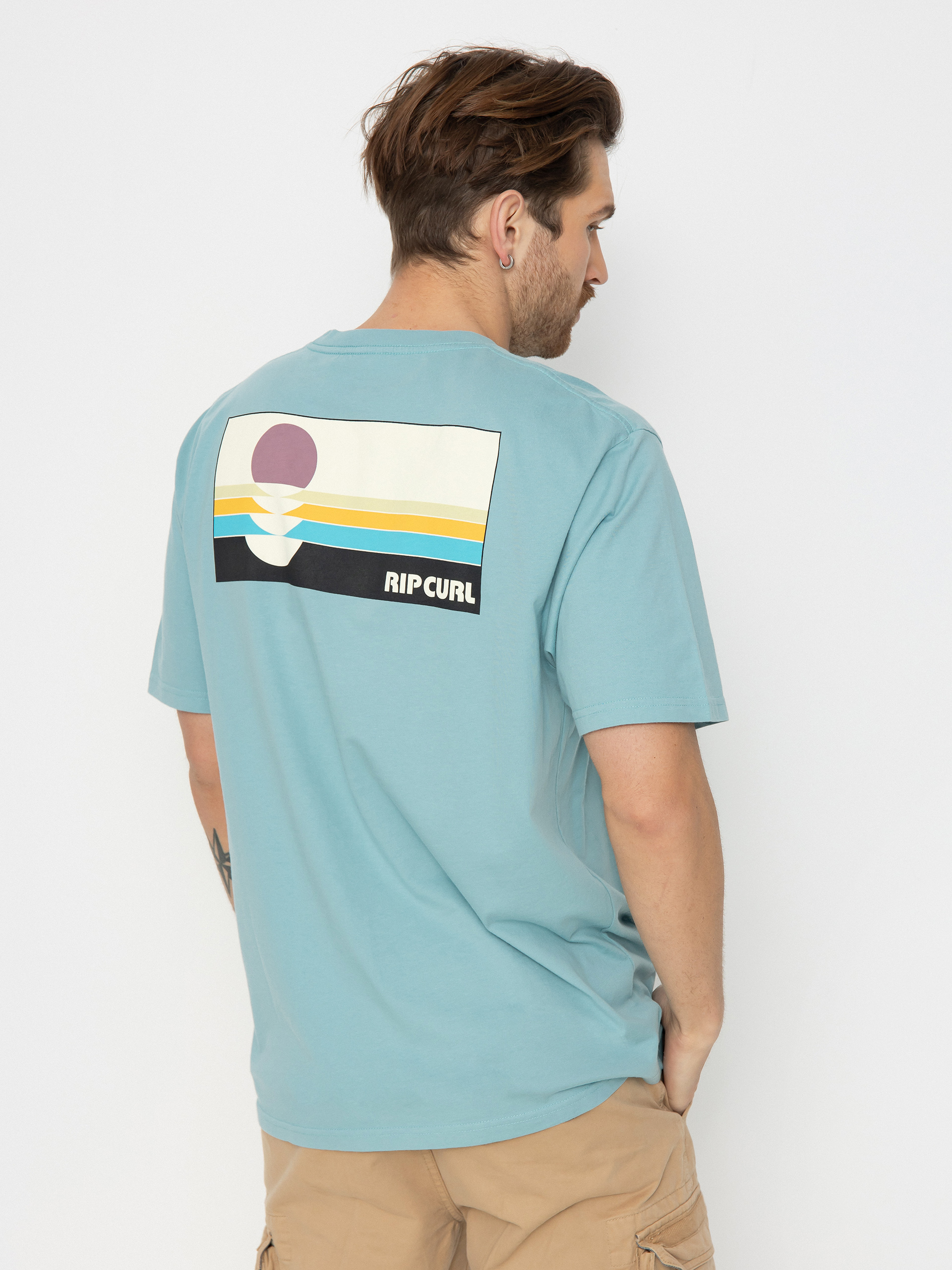 T-shirt Rip Curl Surf Revivial Peaking (dusty blue)