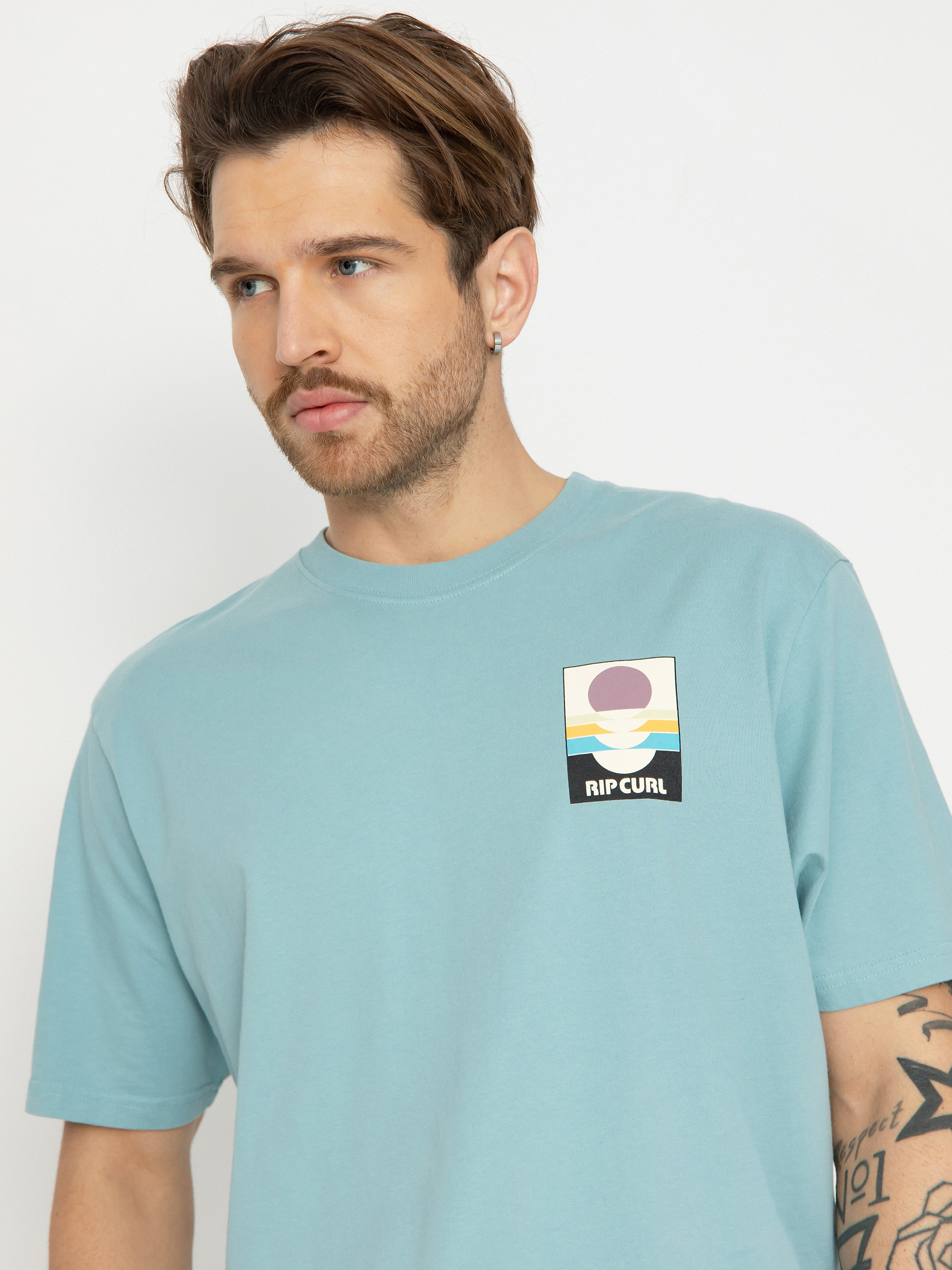 T-shirt Rip Curl Surf Revivial Peaking (dusty blue)