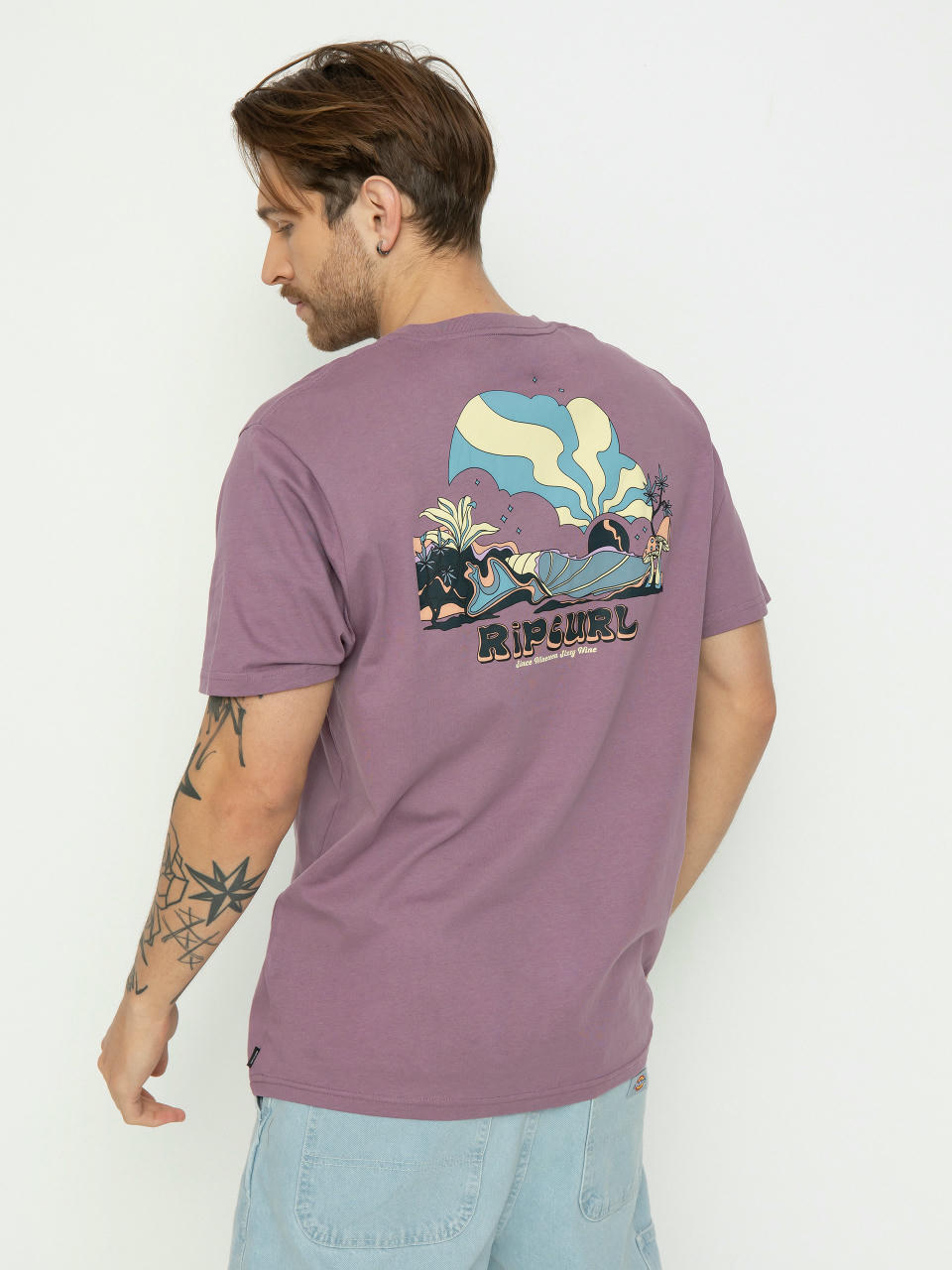 T-shirt Rip Curl Mason Pipeliner (dusty purple)