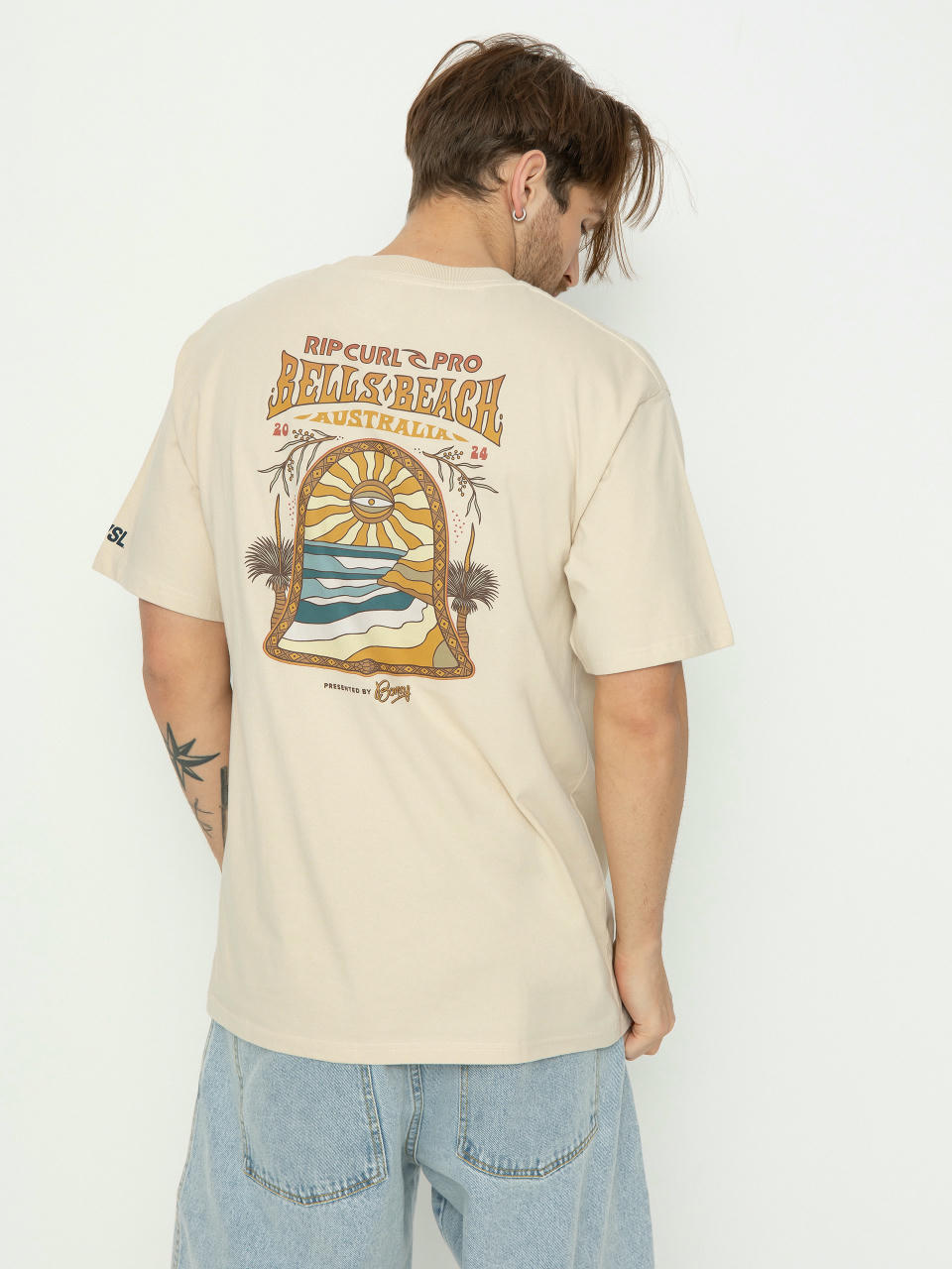 T-shirt Rip Curl Rip Curl Pro 24 Line Up (vintage white)