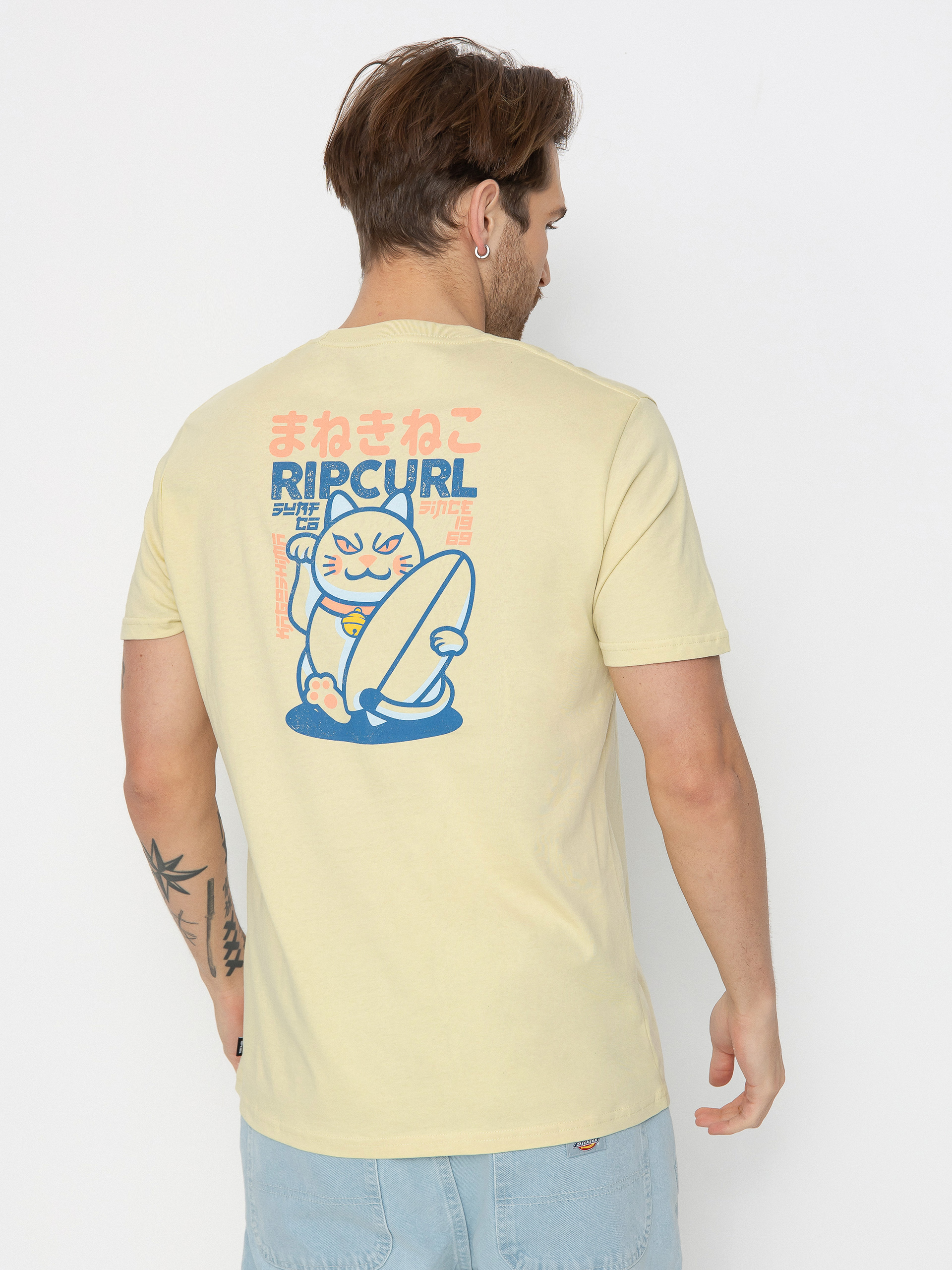 T-shirt Rip Curl Desti Animals (vintage yellow)