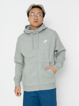 Bluza z kapturem Nike SB Sportswear Club ZHD (dk grey heather/matte silver/white)