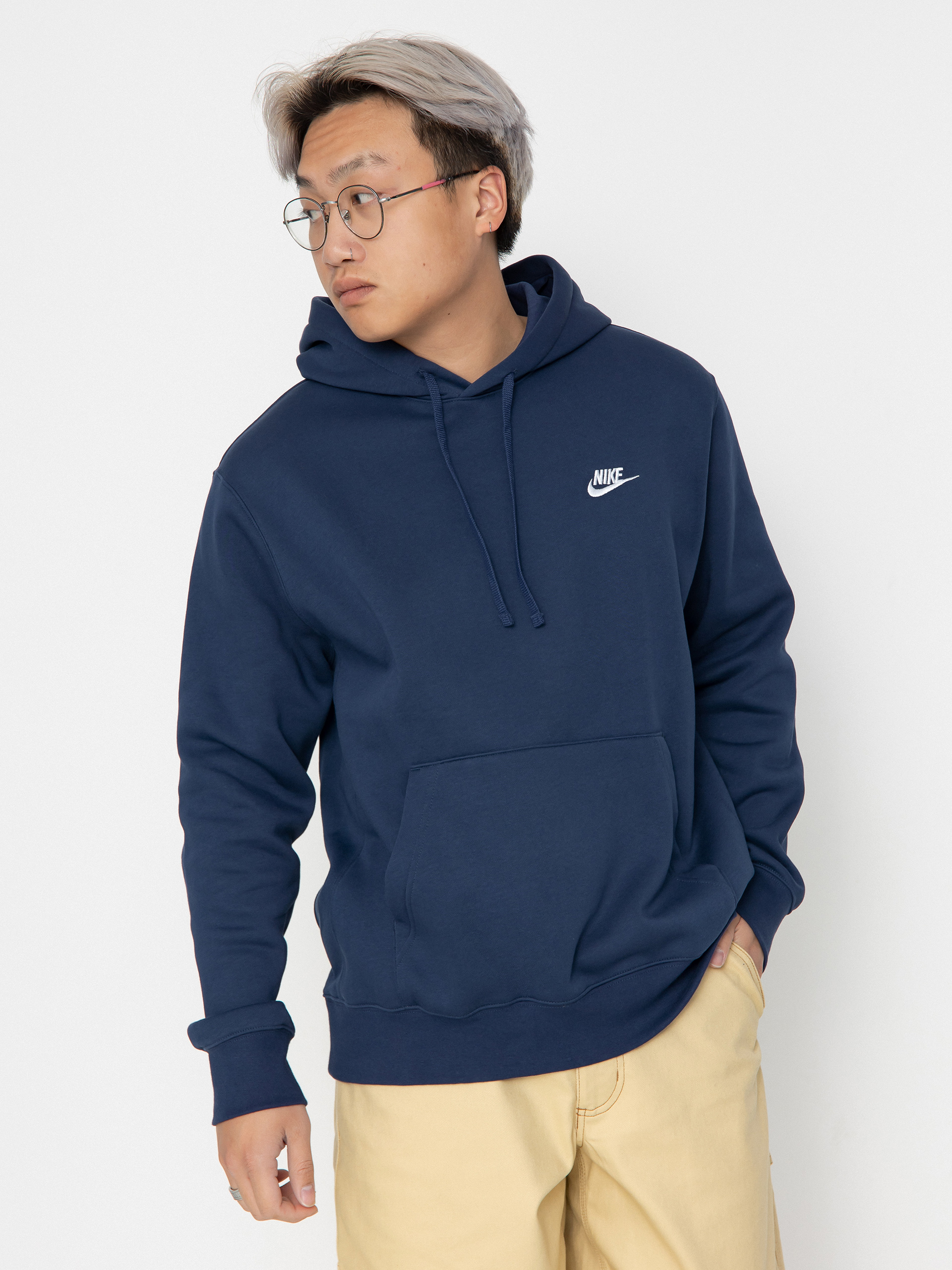Bluza z kapturem Nike SB Club HD (midnight navy/midnight navy/white)