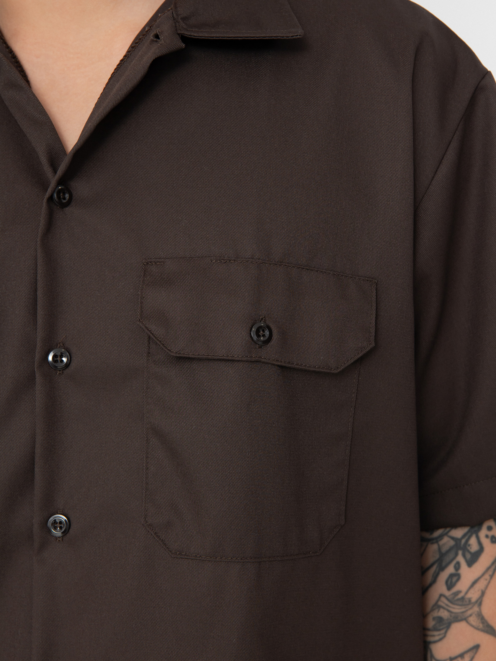 Koszula Dickies Work Shirt (dark brown)