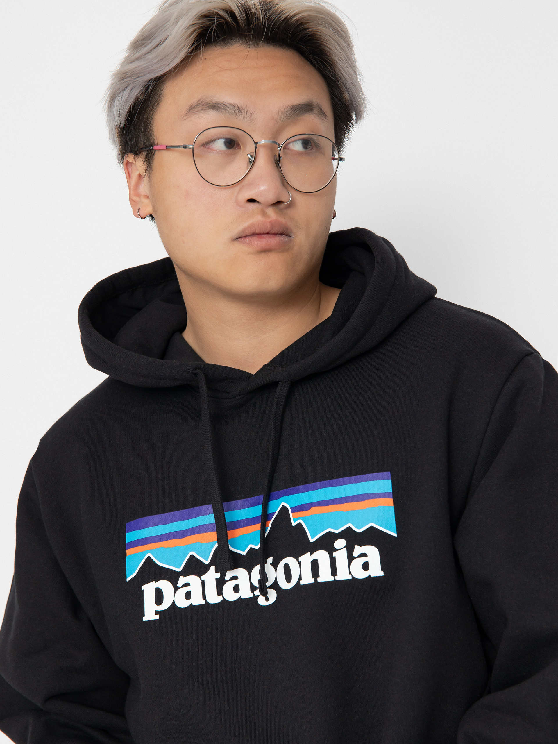 Bluza z kapturem Patagonia P-6 Logo Uprisal HD (black)