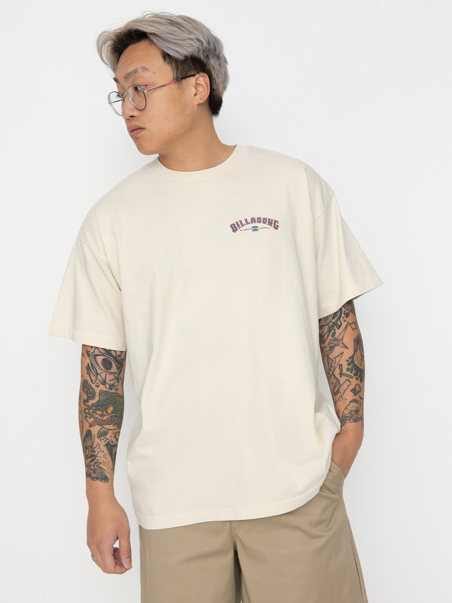 T-shirt Billabong Arch Wave Og (off white)