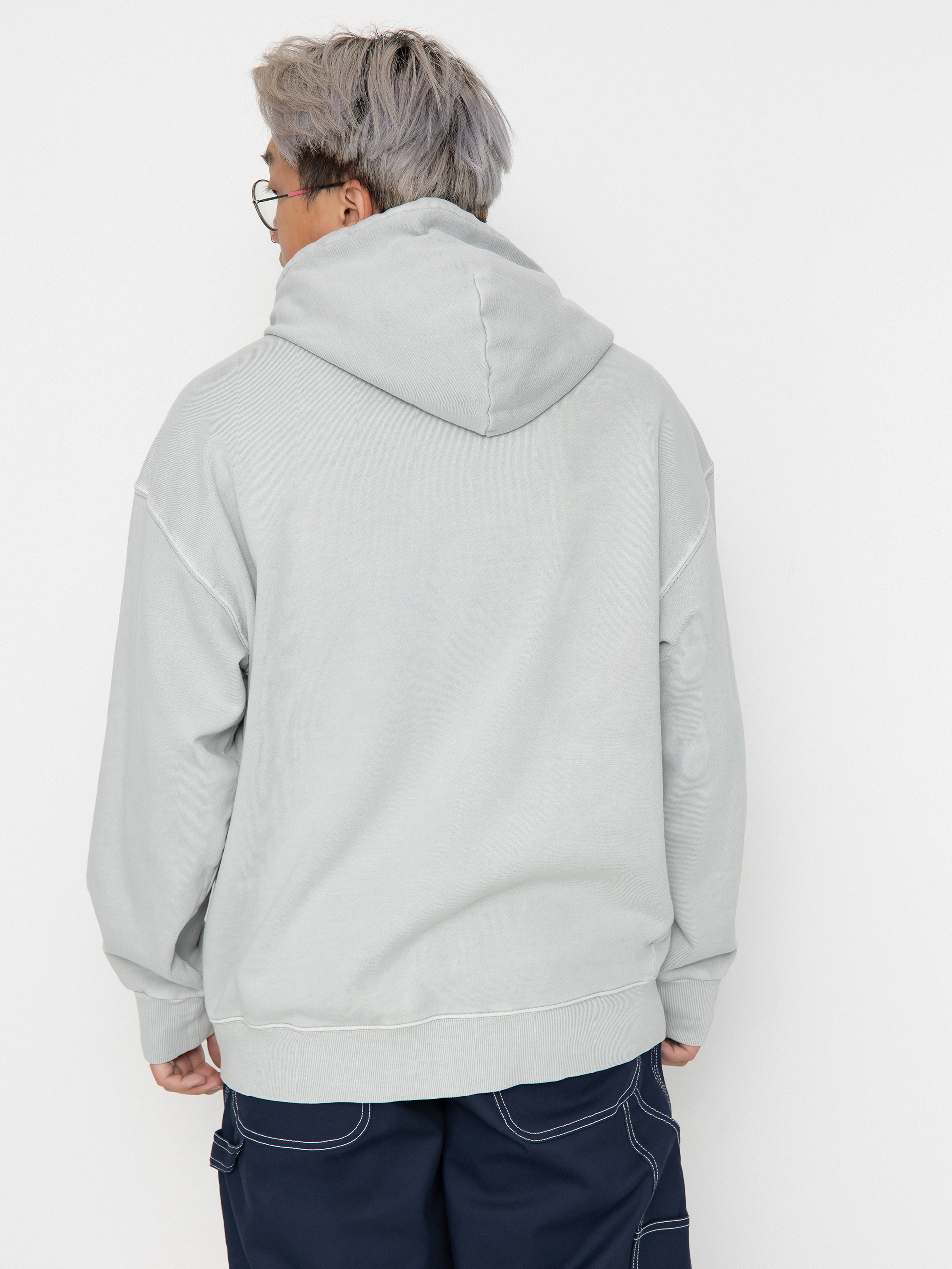 Bluza z kapturem Carhartt WIP Nelson HD (sonic silver)