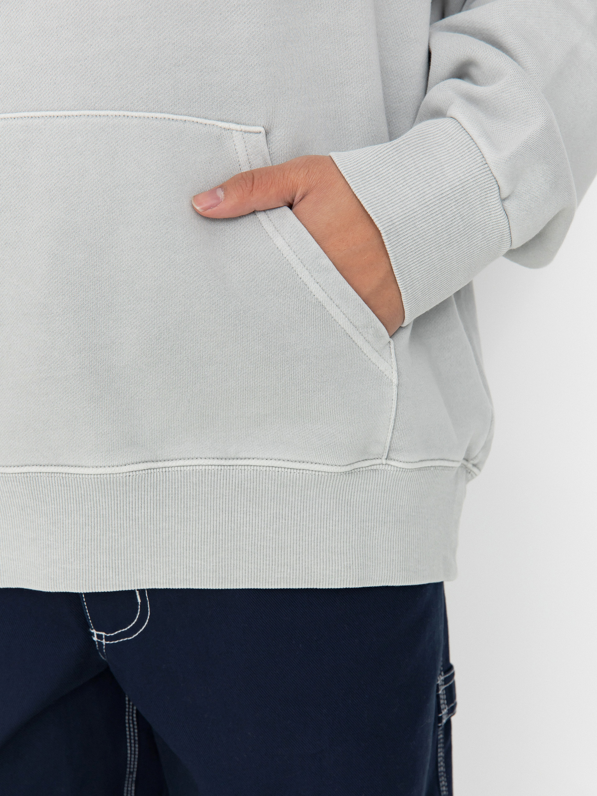 Bluza z kapturem Carhartt WIP Nelson HD (sonic silver)