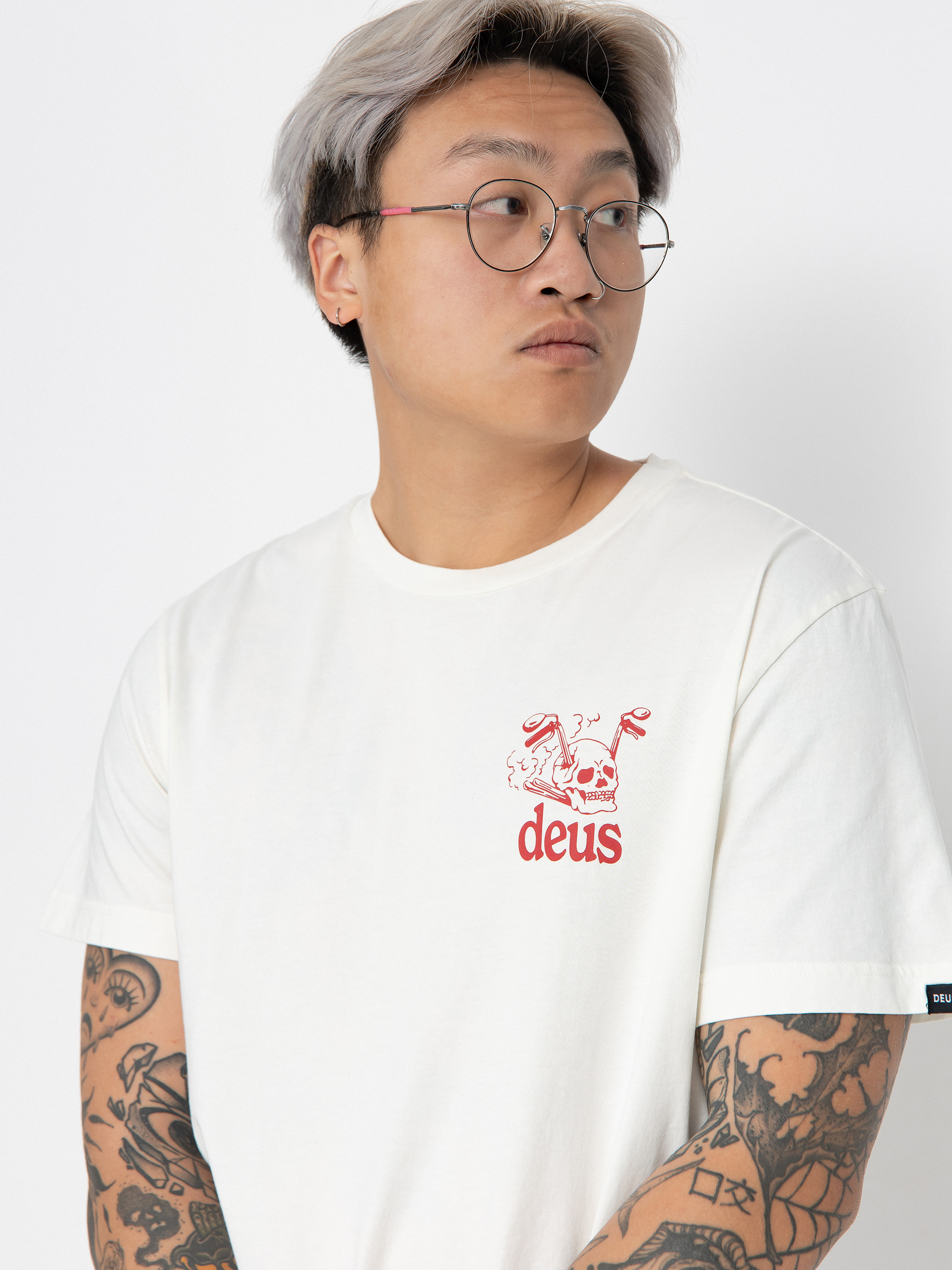 T-shirt Deus Ex Machina Crossroad (vintage white)