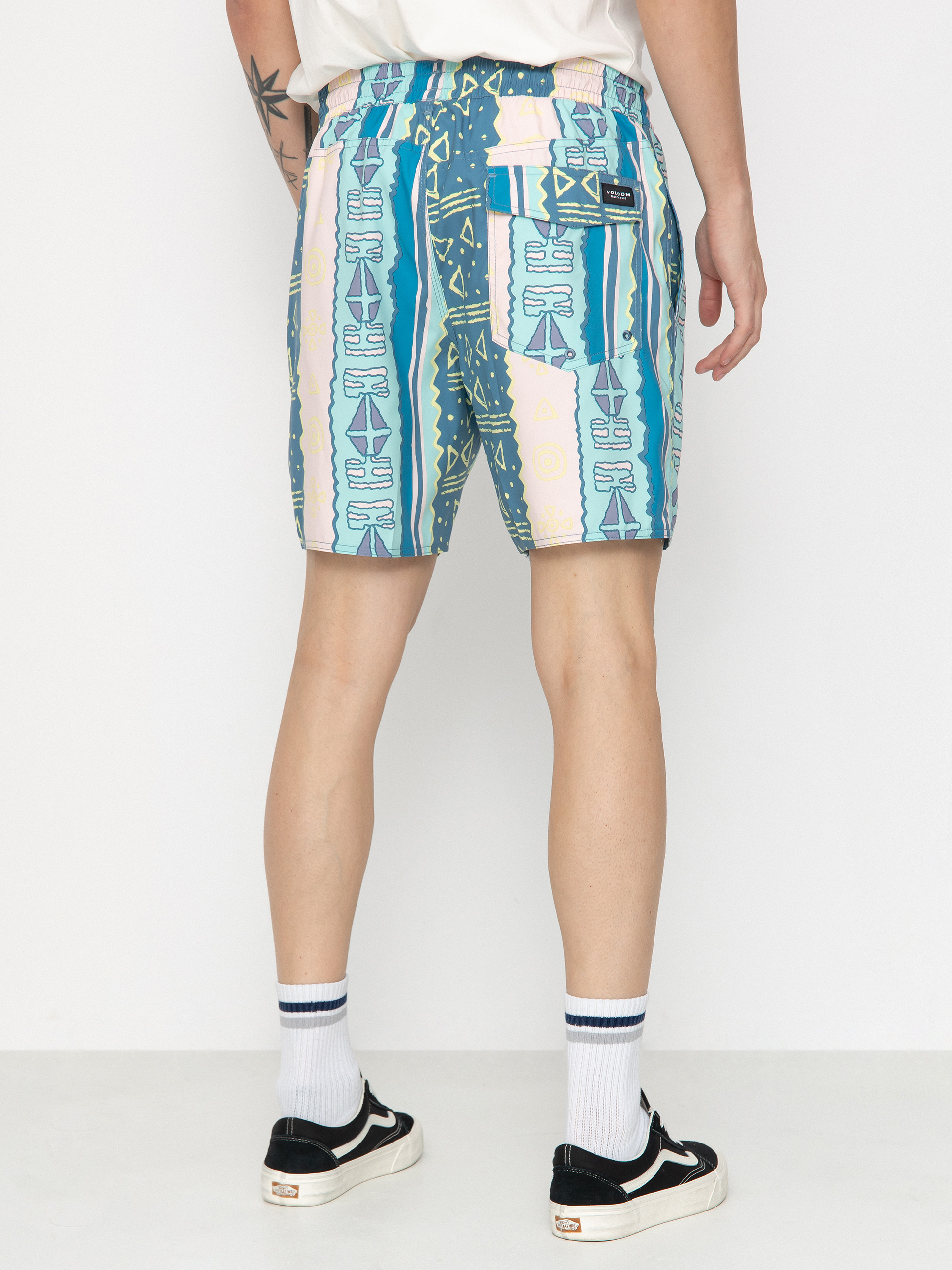 Szorty Volcom Lido Print 17 (crete blue)