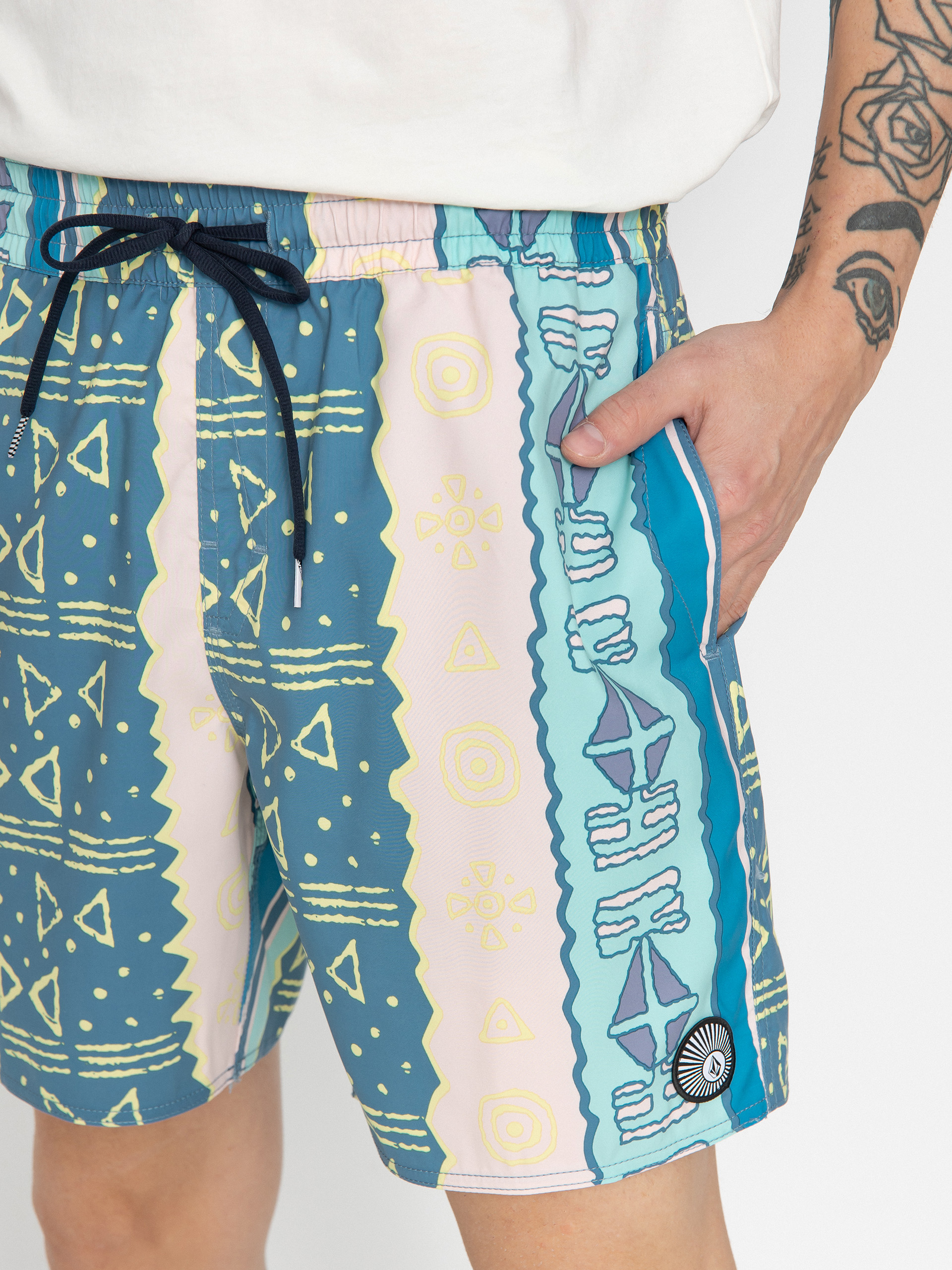 Szorty Volcom Lido Print 17 (crete blue)