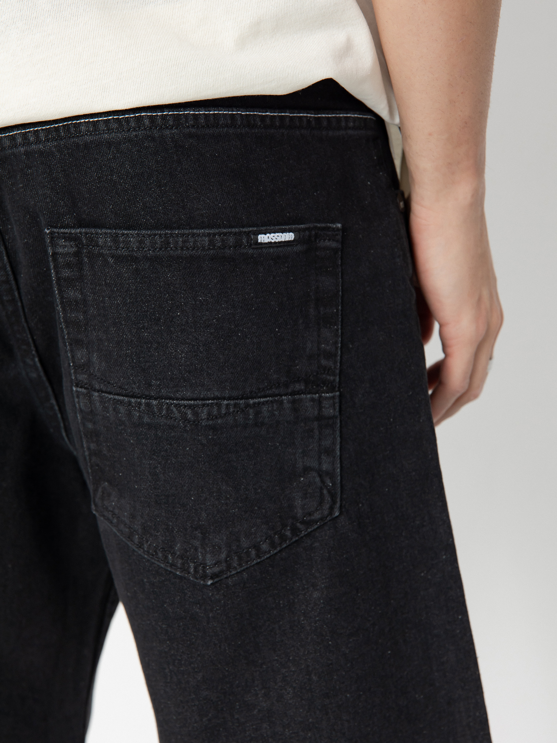 Szorty MassDnm Jeans Slang (black washed)