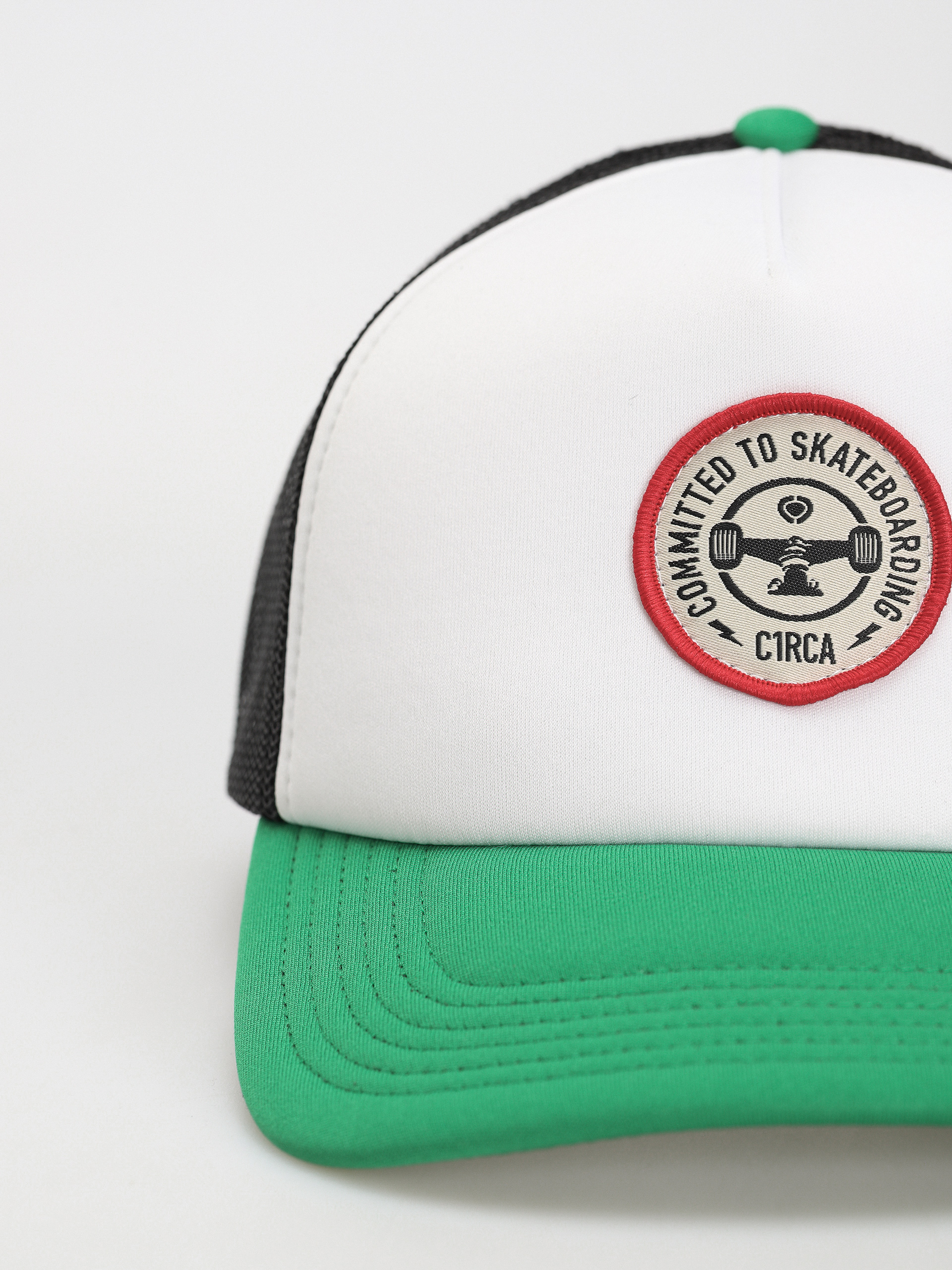 Czapka z daszkiem Circa C1Rcle Trucker Cap (white/green)