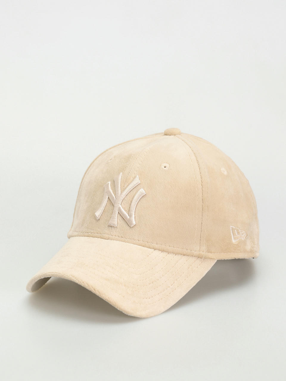 Czapka z daszkiem New Era Velour 9Forty New York Yankees Wmn (stone)