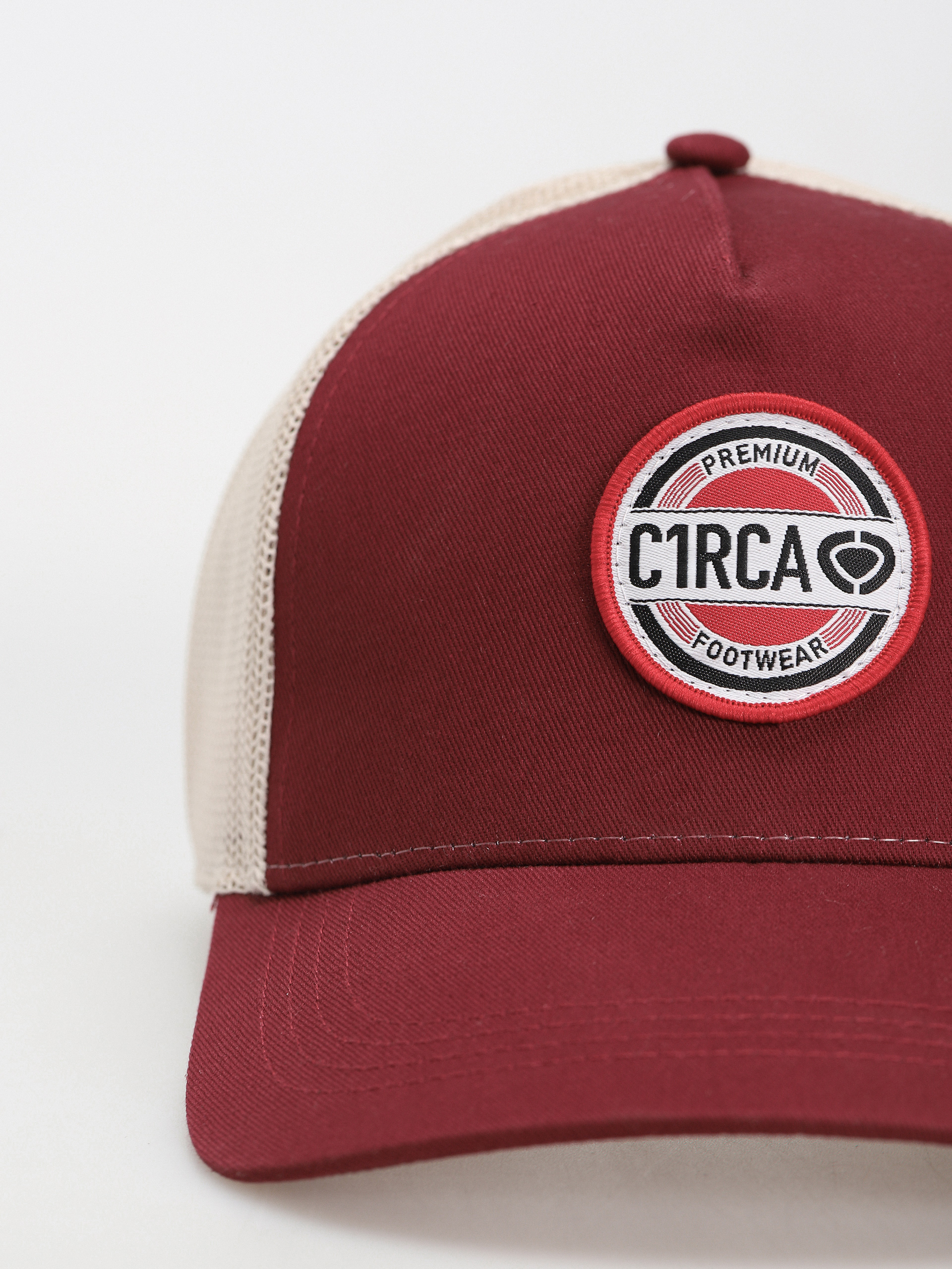 Czapka z daszkiem Circa Premium Rapper Cap (burgundy/stone)