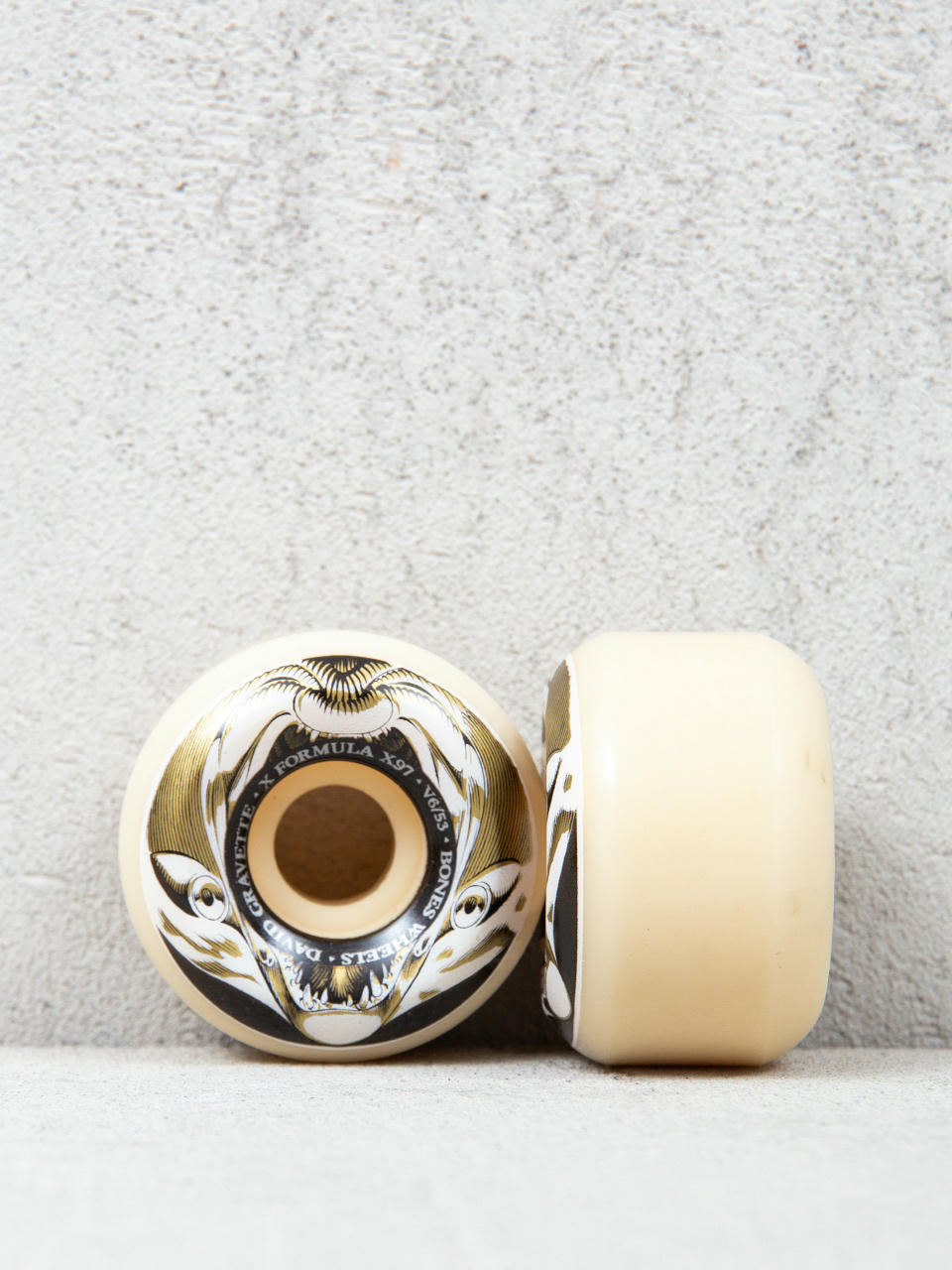 Kółka Bones X Formula Gravette Salmon Illa V6 Widecut 97A (gold/white/black)