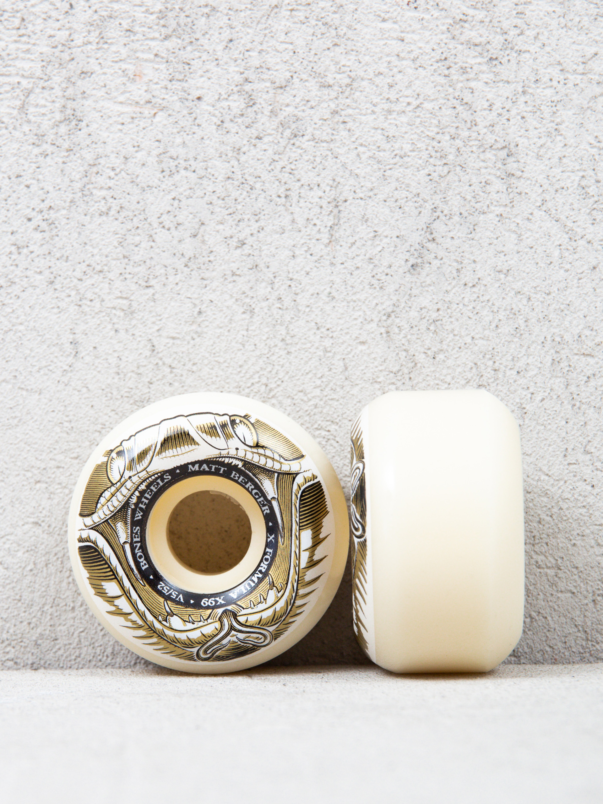 Kółka Bones X Formula Berger Battlesnake V5 Sidecut 99A (natural/gold/black)