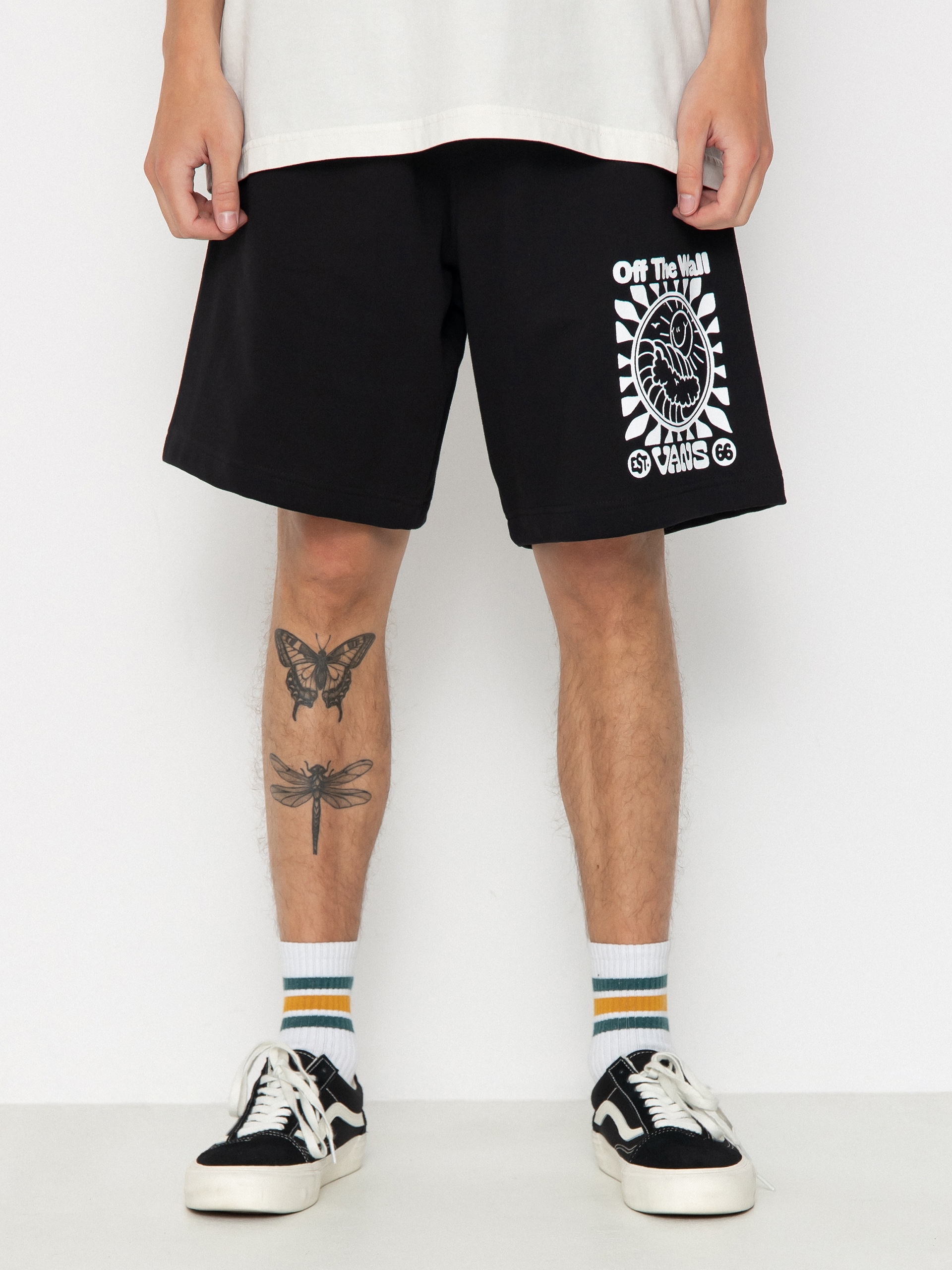 Szorty Vans Smiling Sun Relaxed Fleece (black)