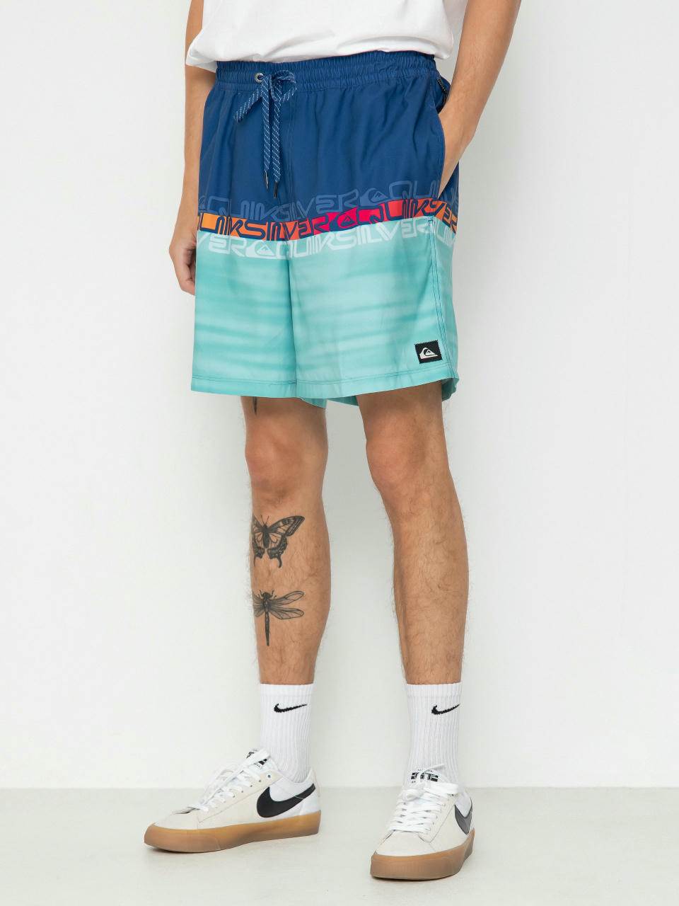 Szorty Quiksilver Everyday Wordblock Volley 17 (monaco blue)