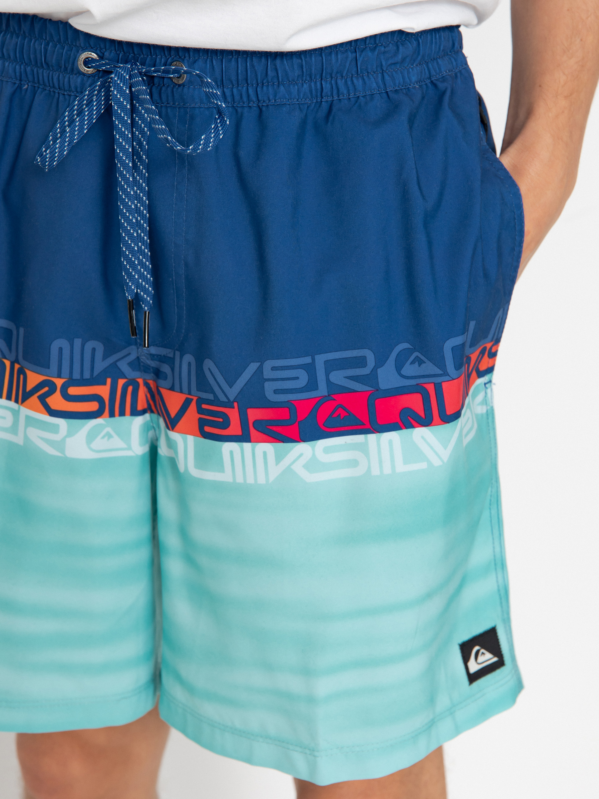 Szorty Quiksilver Everyday Wordblock Volley 17 (monaco blue)