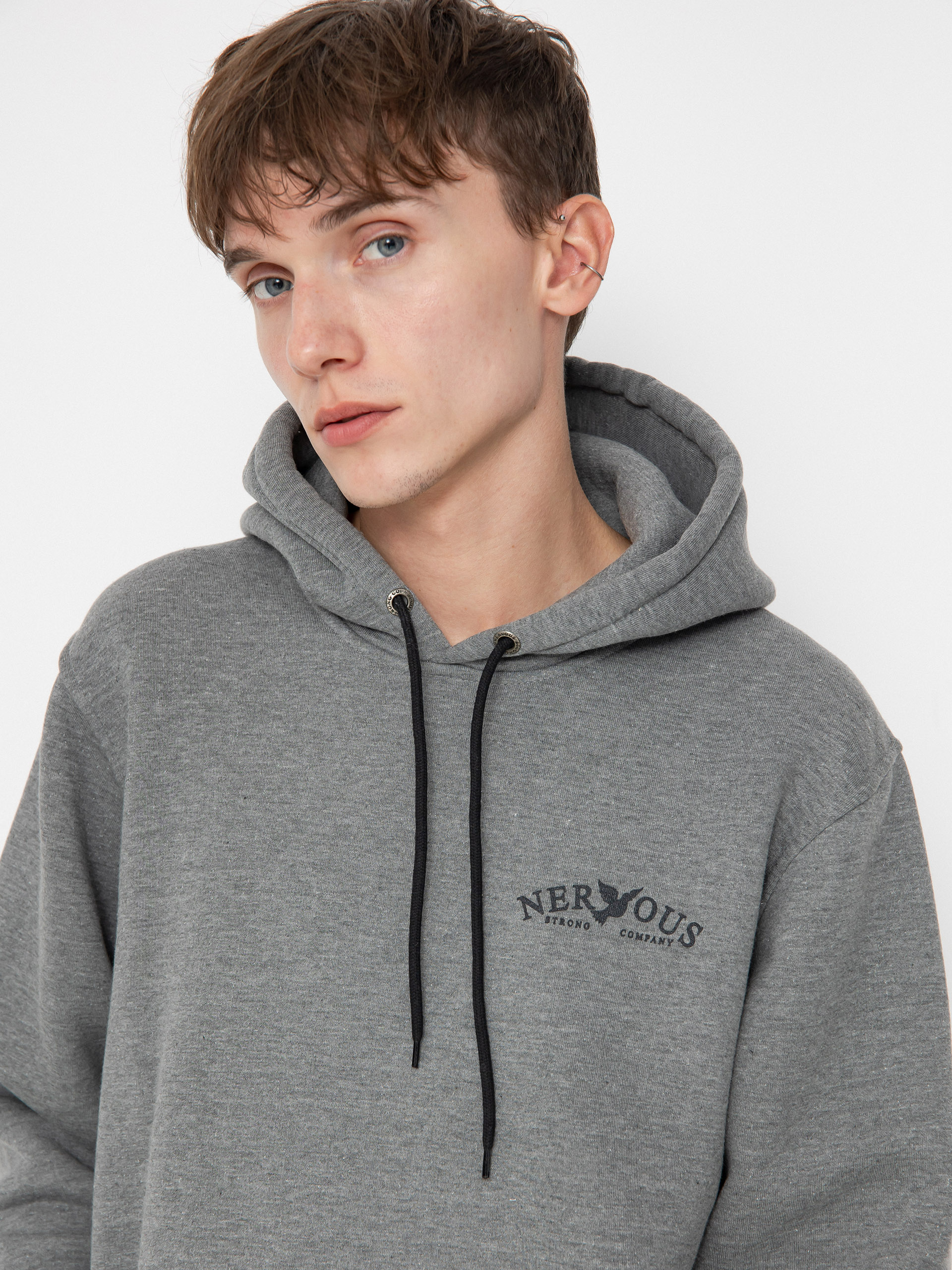 Bluza z kapturem Nervous Small Classic Arc HD (light heather)