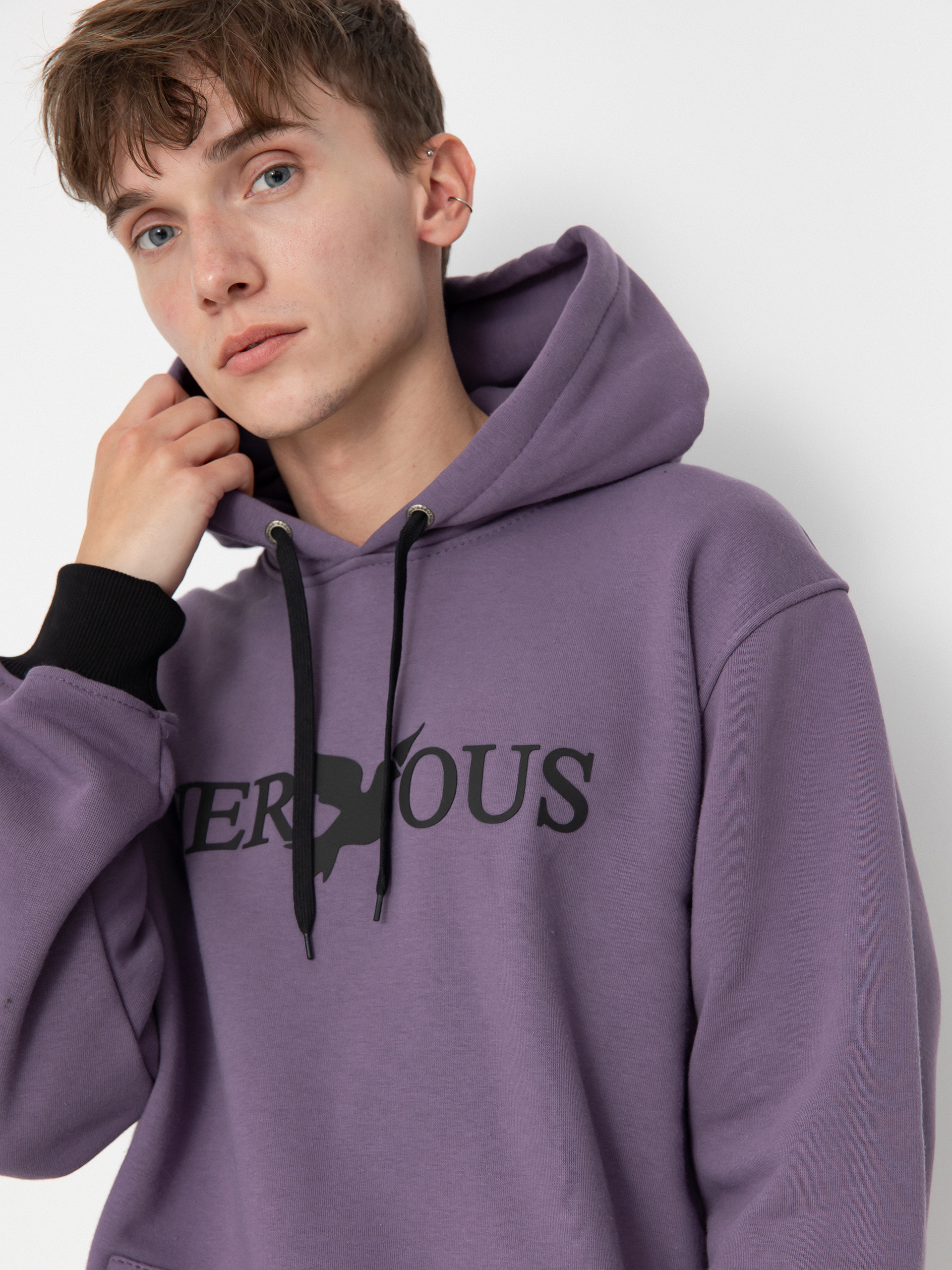 Bluza z kapturem Nervous Classic 3D HD (violet)