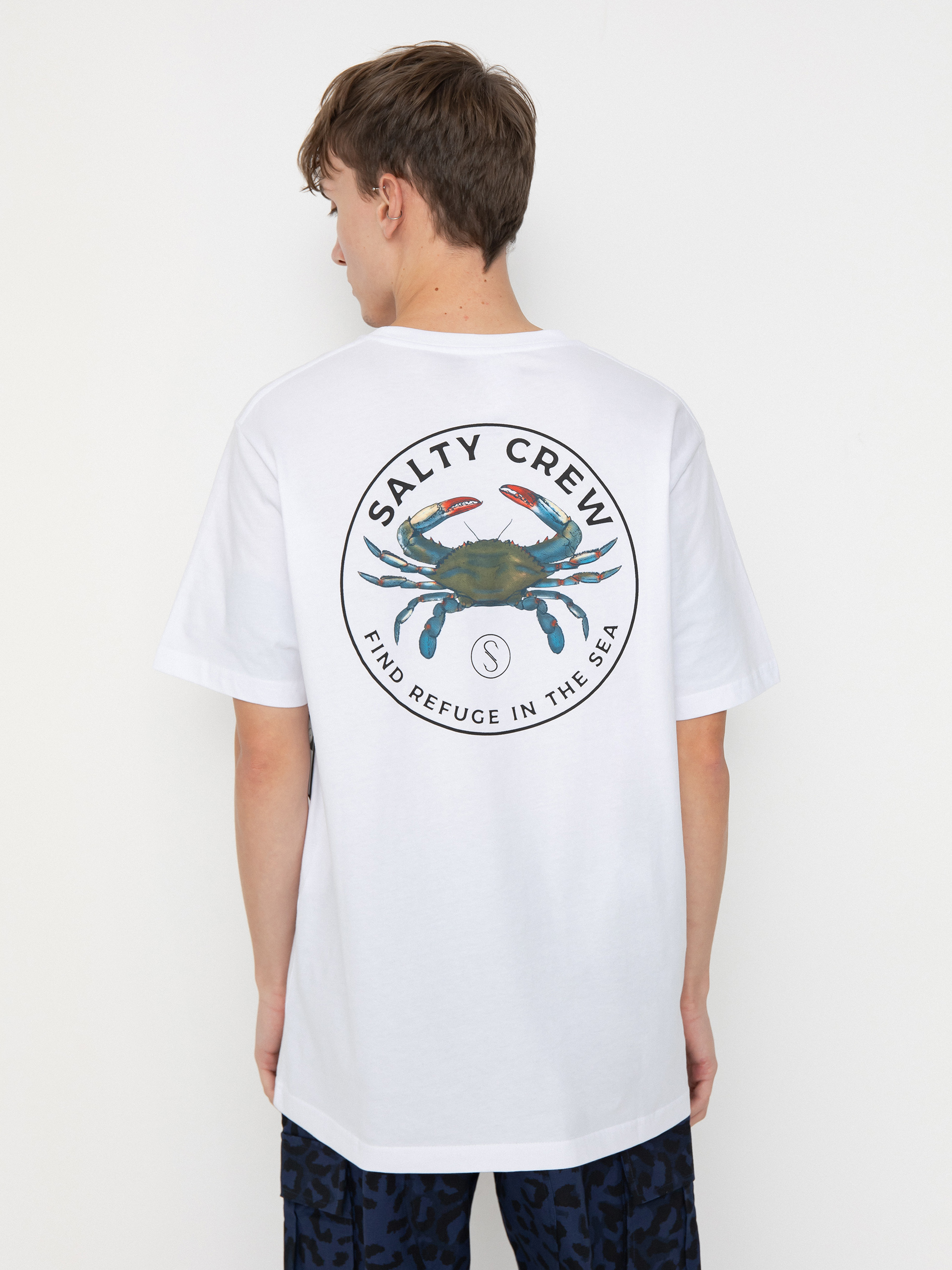 T-shirt Salty Crew Blue Crabber Premium (white)