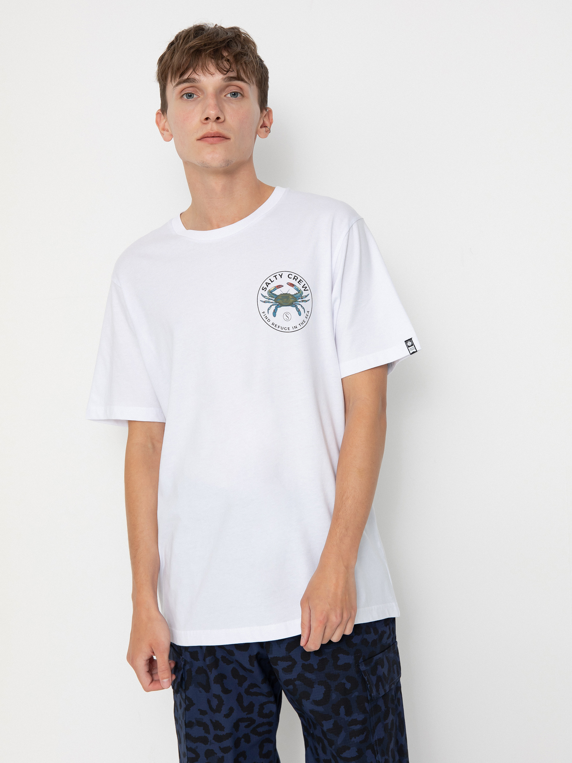 T-shirt Salty Crew Blue Crabber Premium (white)