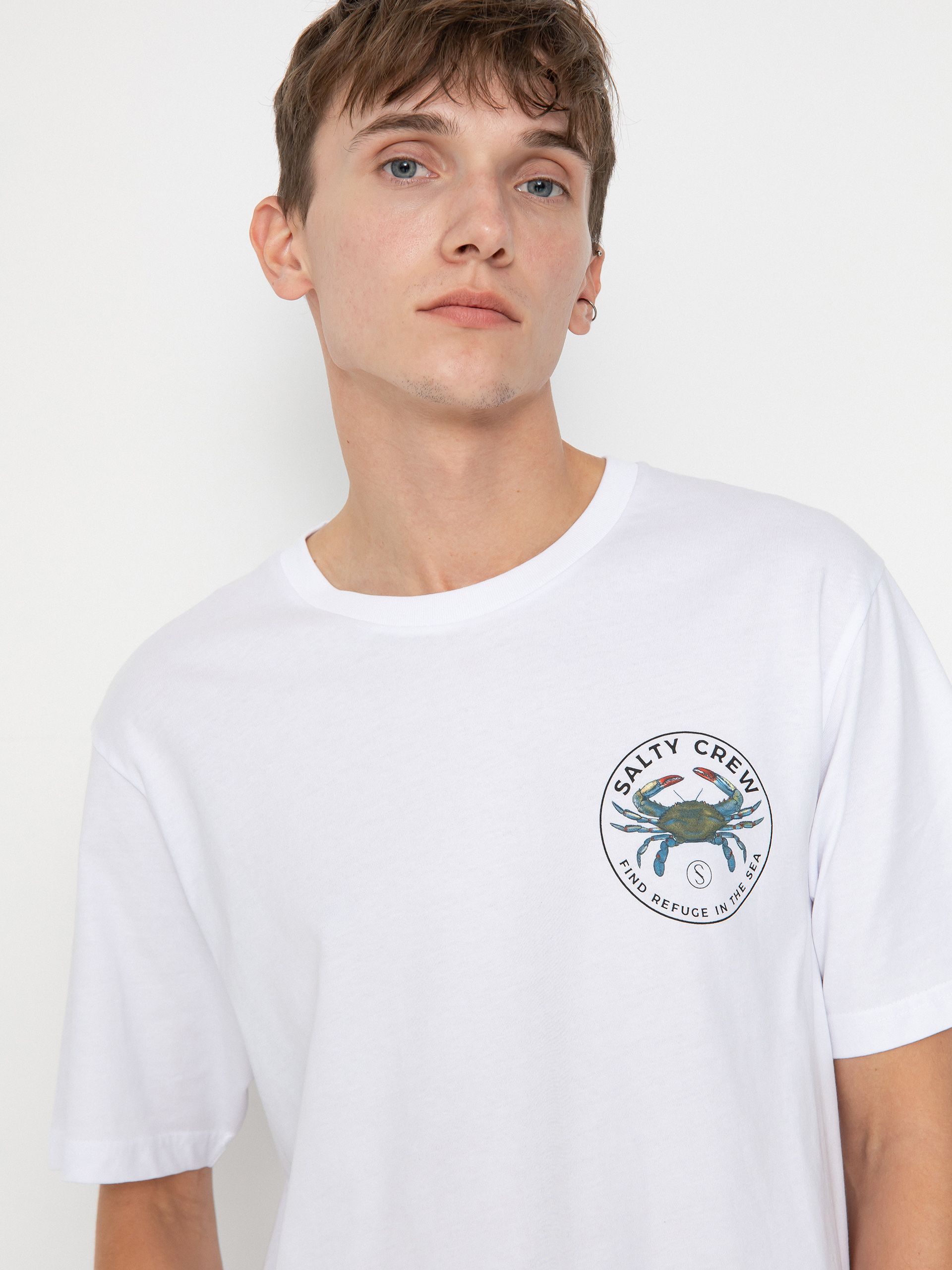 T-shirt Salty Crew Blue Crabber Premium (white)