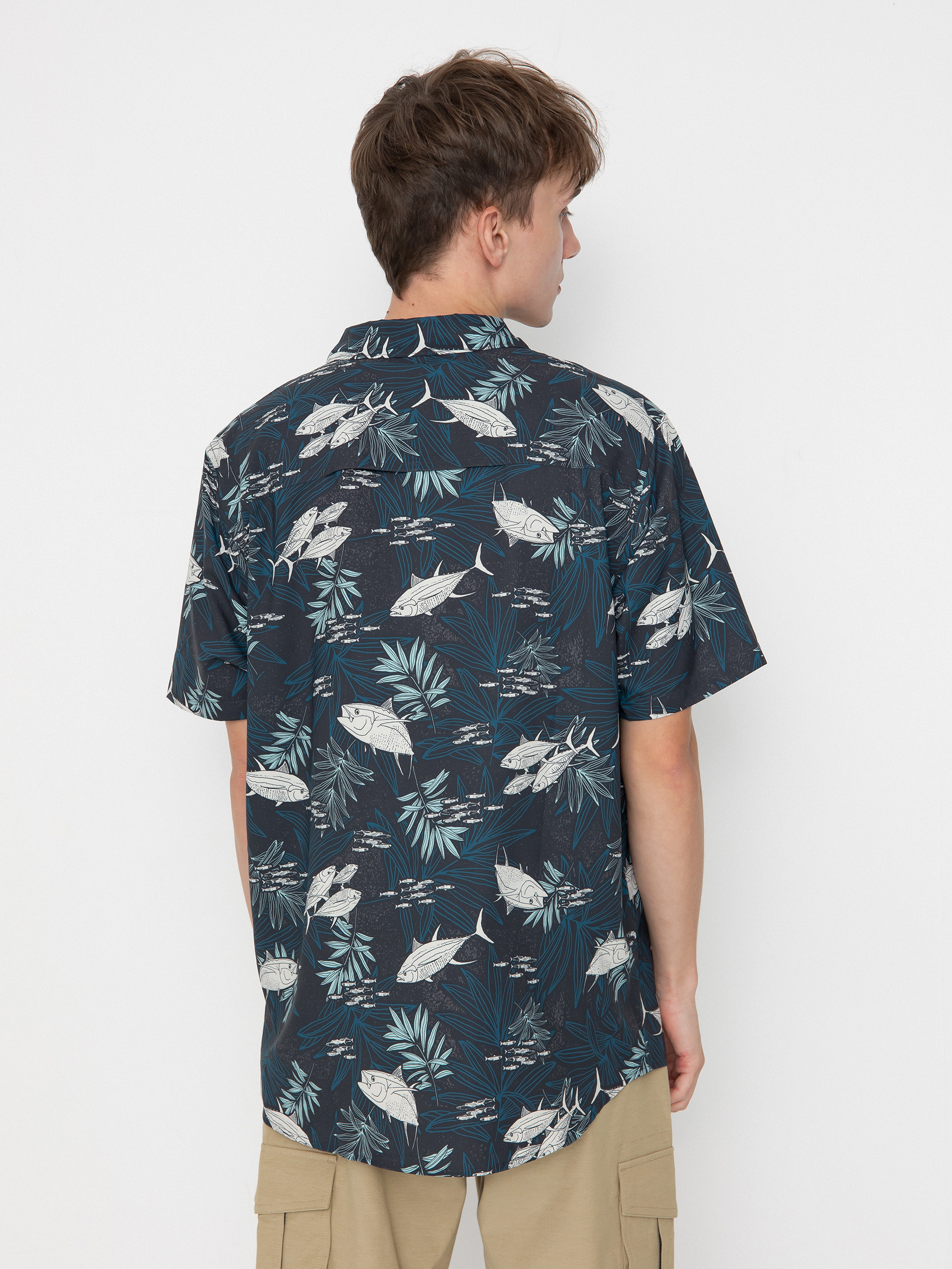 Koszula Salty Crew Feeding Frenzy Uv (midnight)