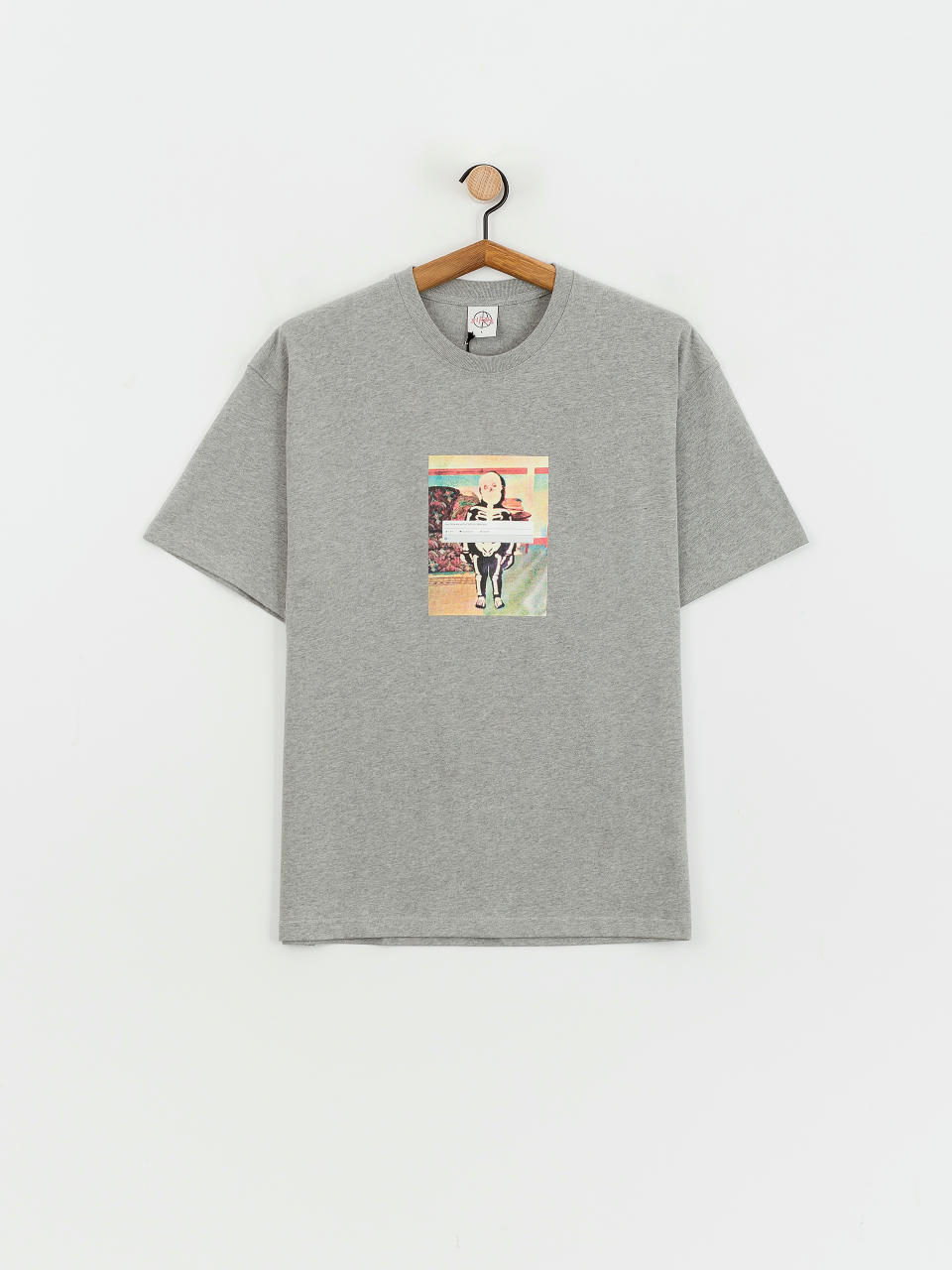 T-shirt Polar Skate Skeleton Kid (heather grey)