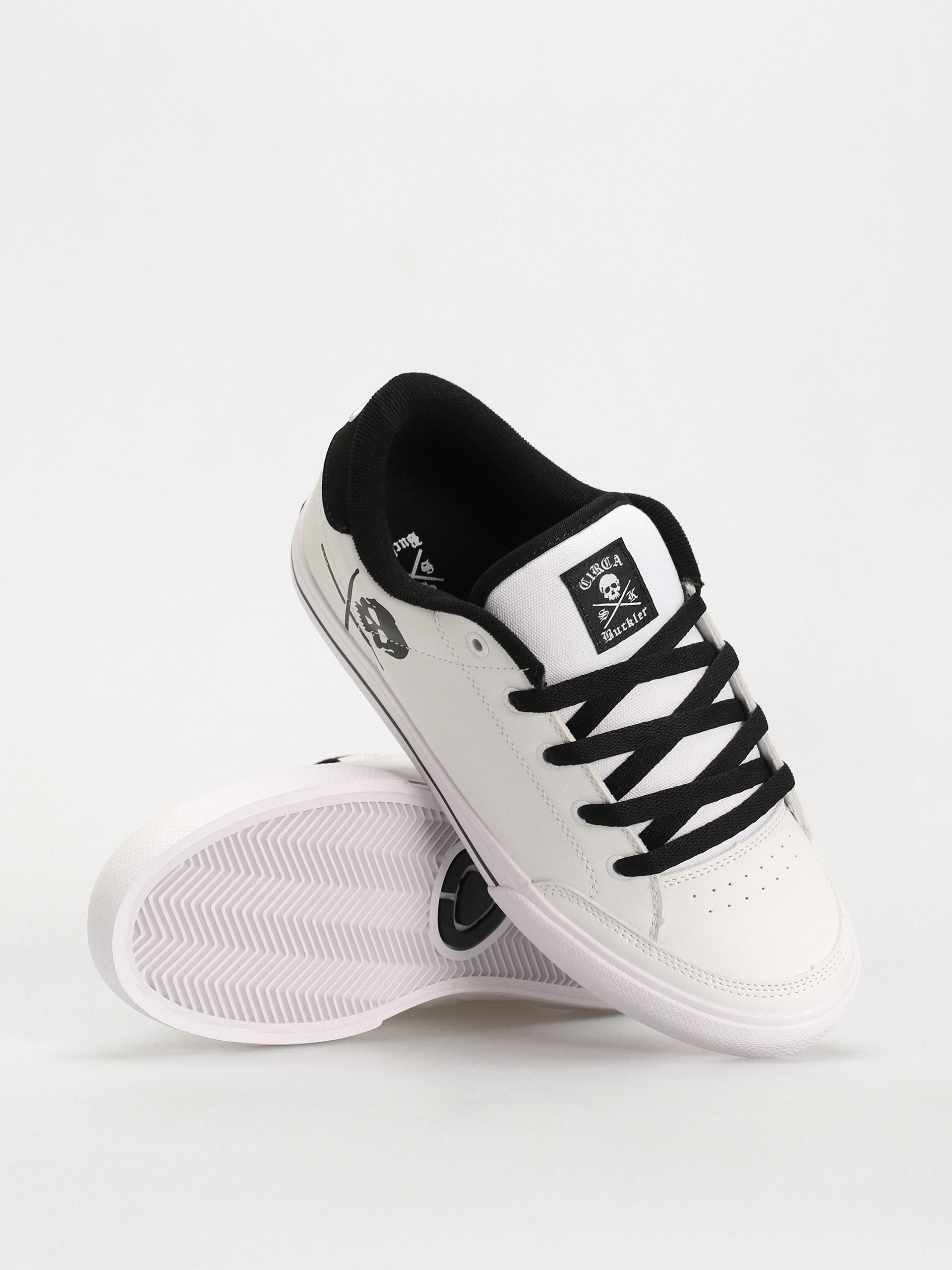 Buty Circa Buckler Sk (white/black/pu leather/canvas)