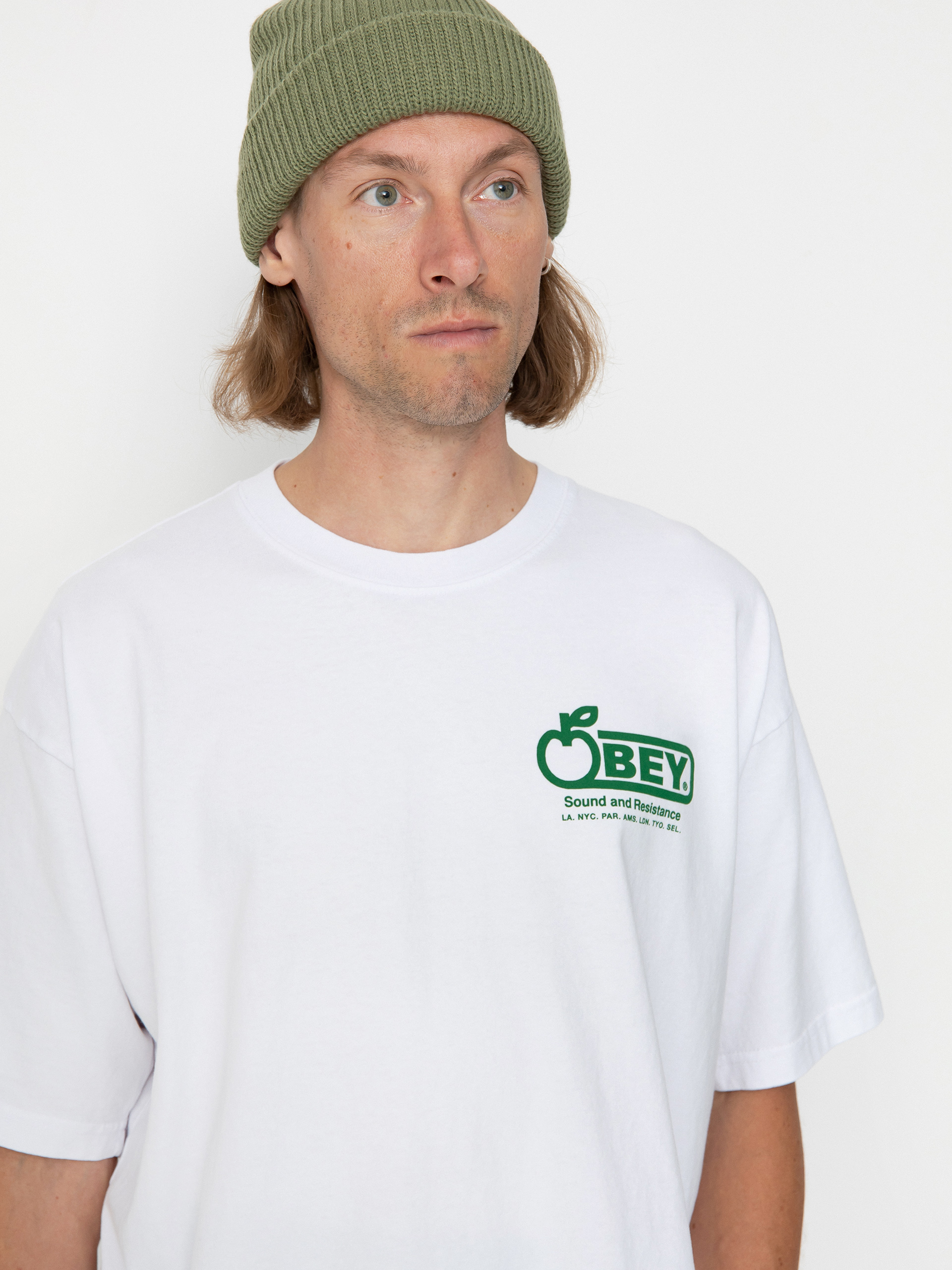 T-shirt OBEY Sound & Resistance (white)