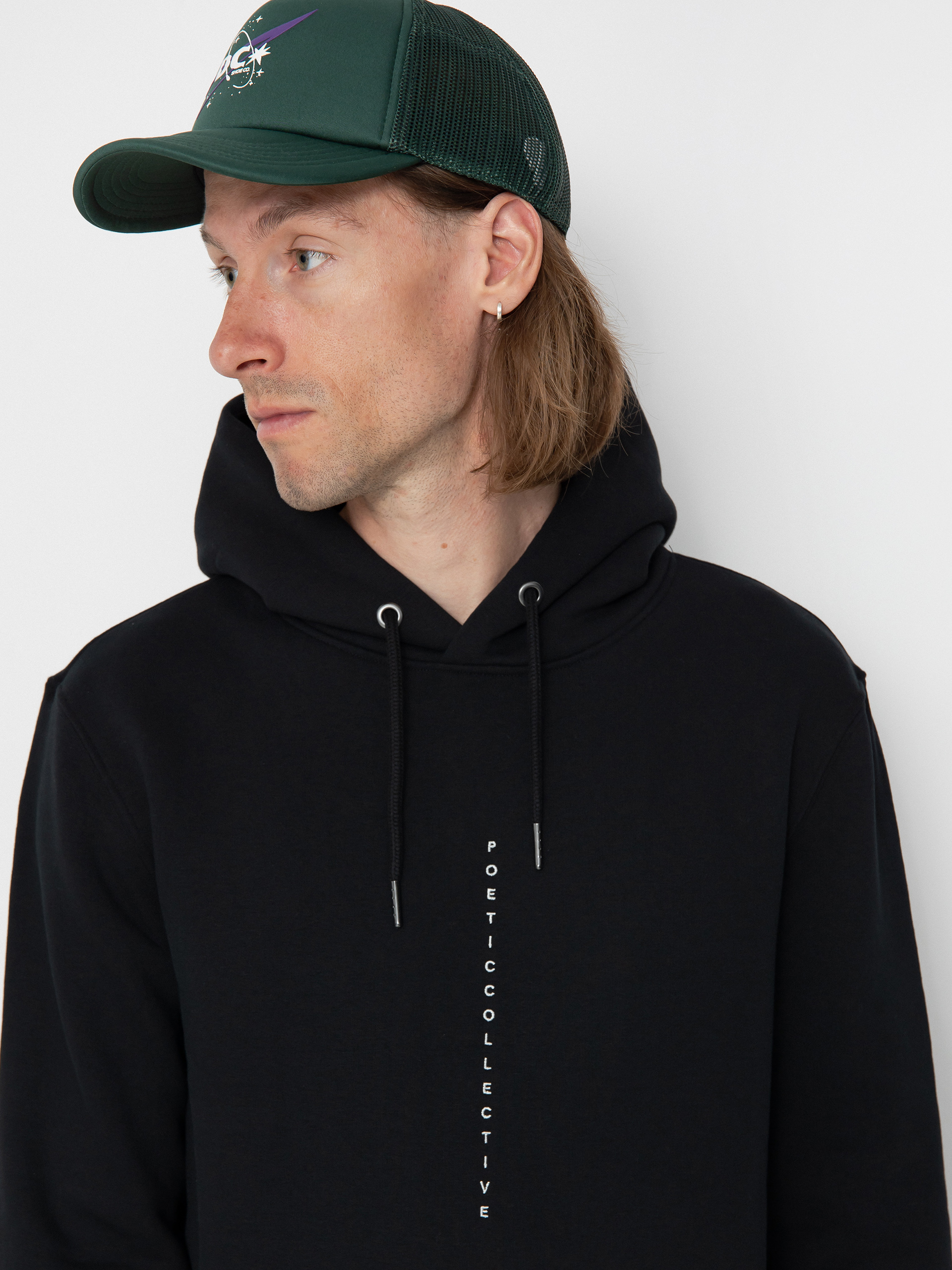 Bluza z kapturem Poetic Collective Fear Sketch HD (black)