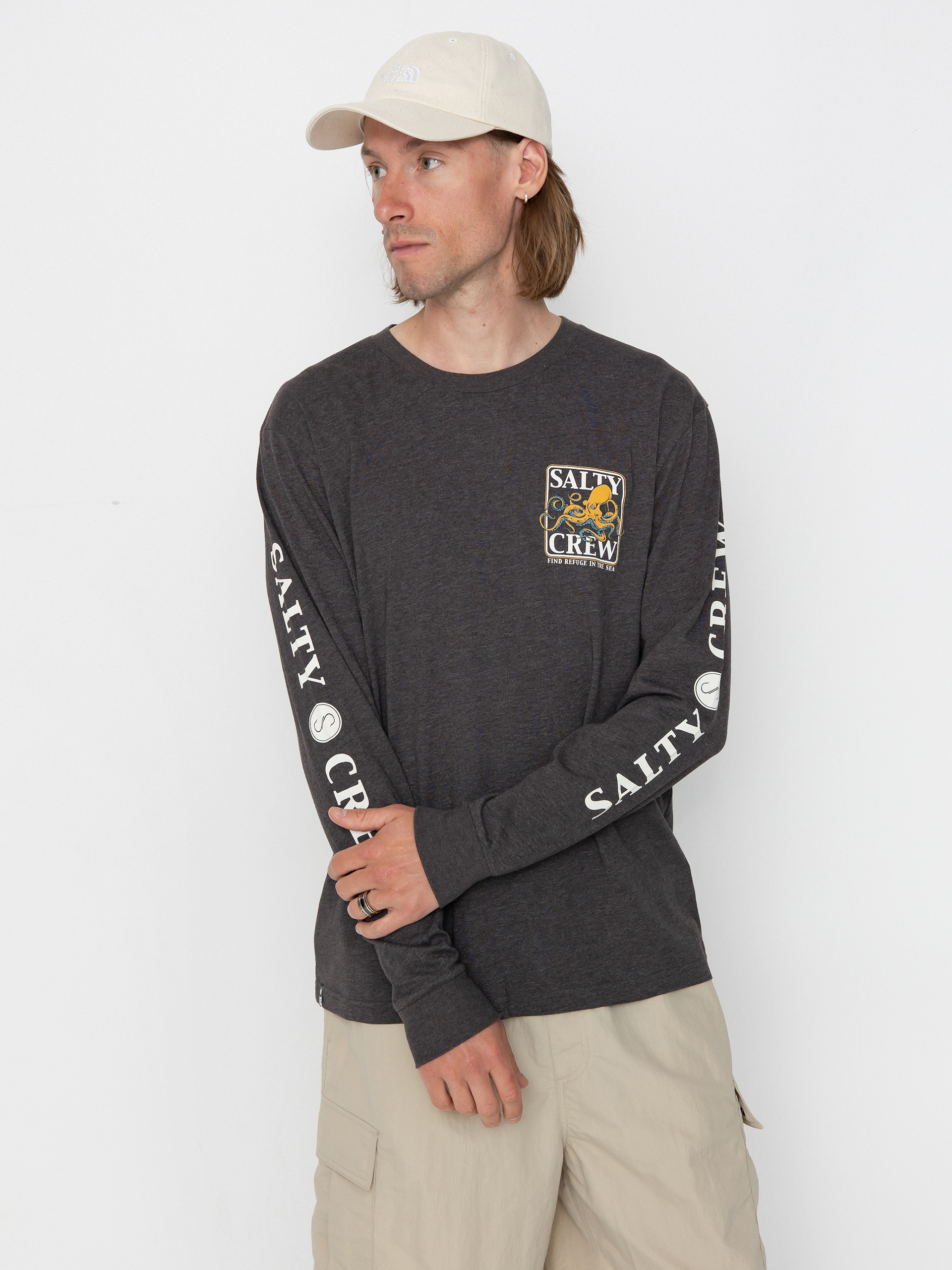 Longsleeve Salty Crew Ink Slinger Standard (charcoal heather)