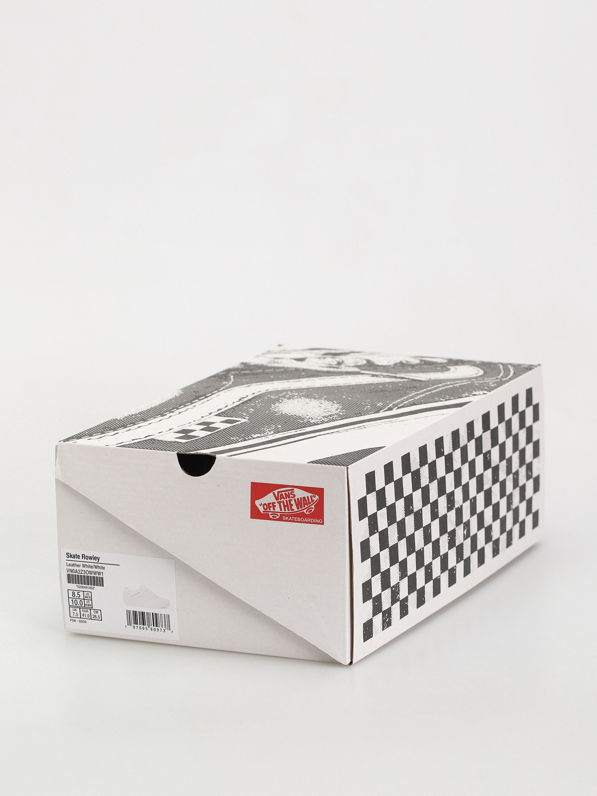 Buty Vans Skate Rowley (leather white/white)