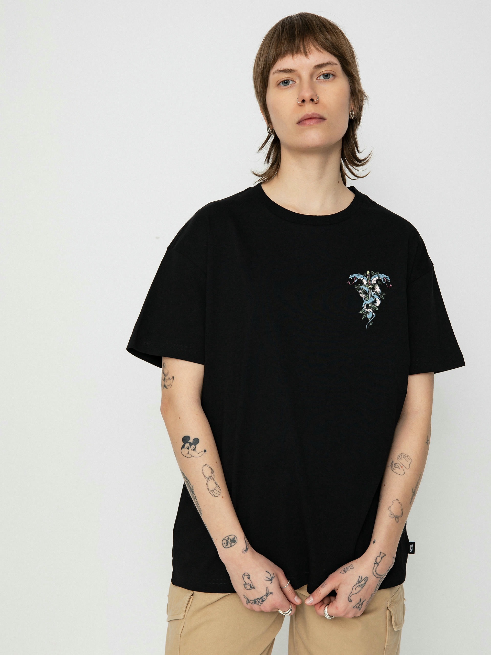 T-shirt Vans Twisted Oversized Wmn (black)